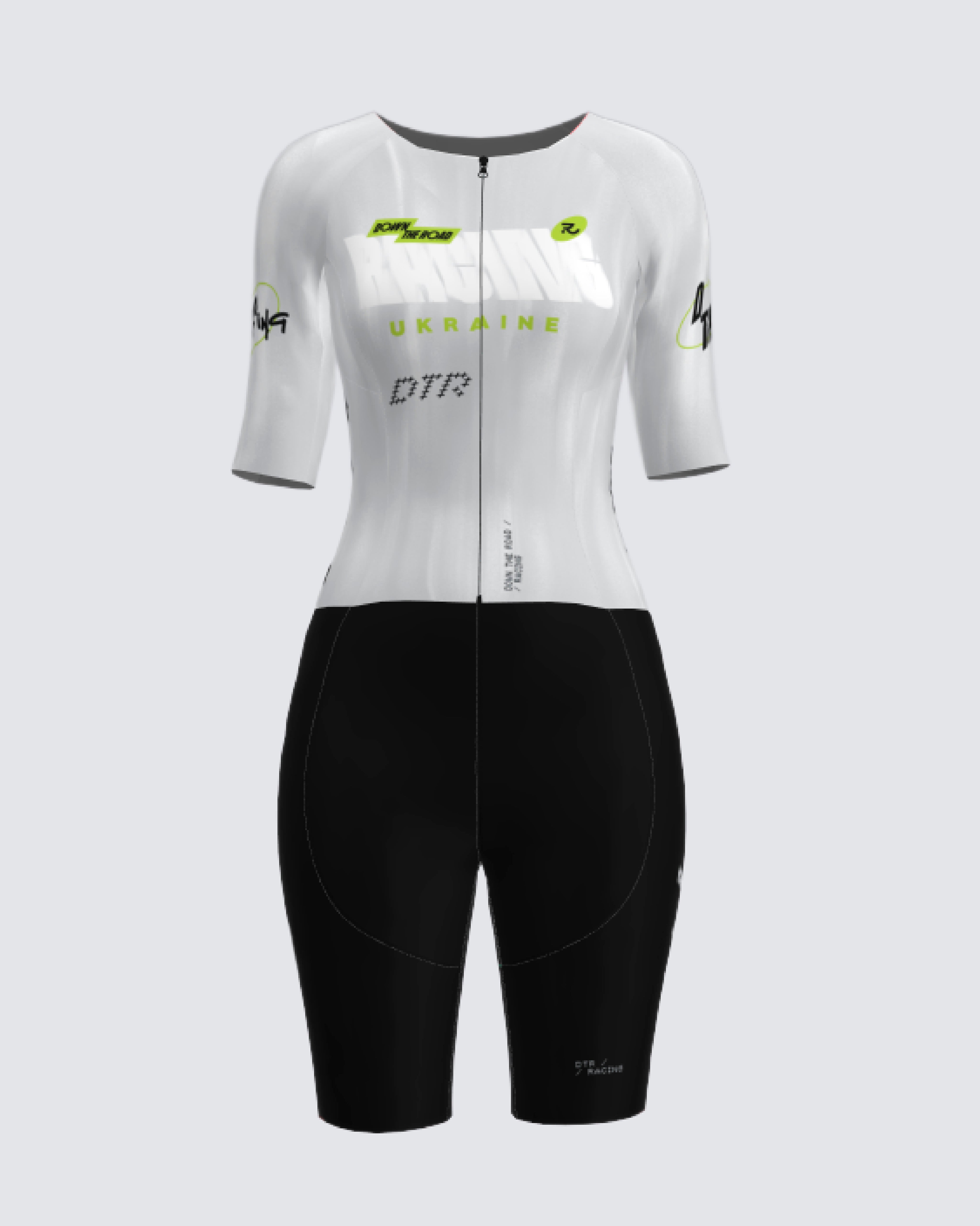 DTR Équipe de Course Blanche - Combinaison Aéro Trisuit