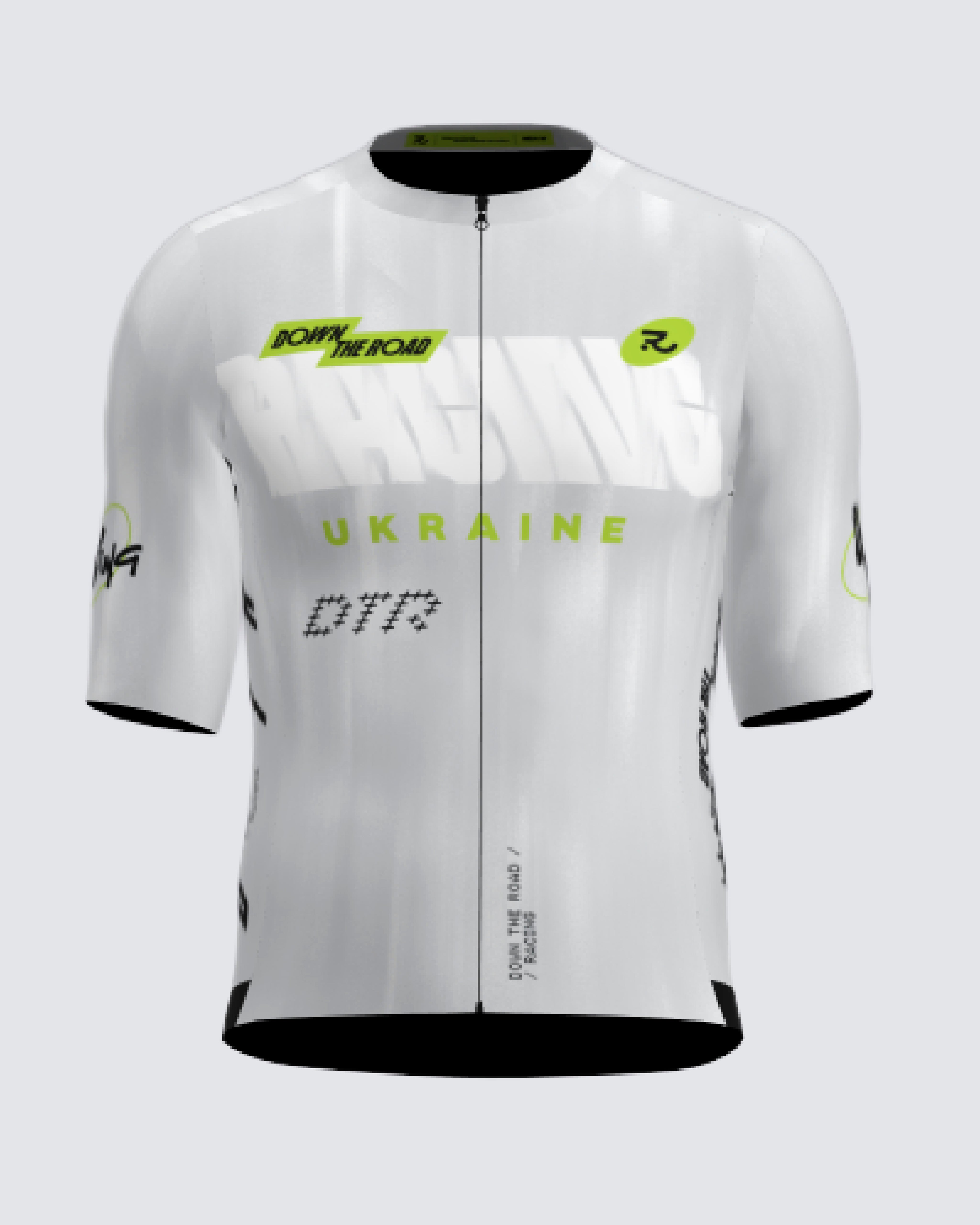 DTR Équipe de course blanche - Maillot de cyclisme