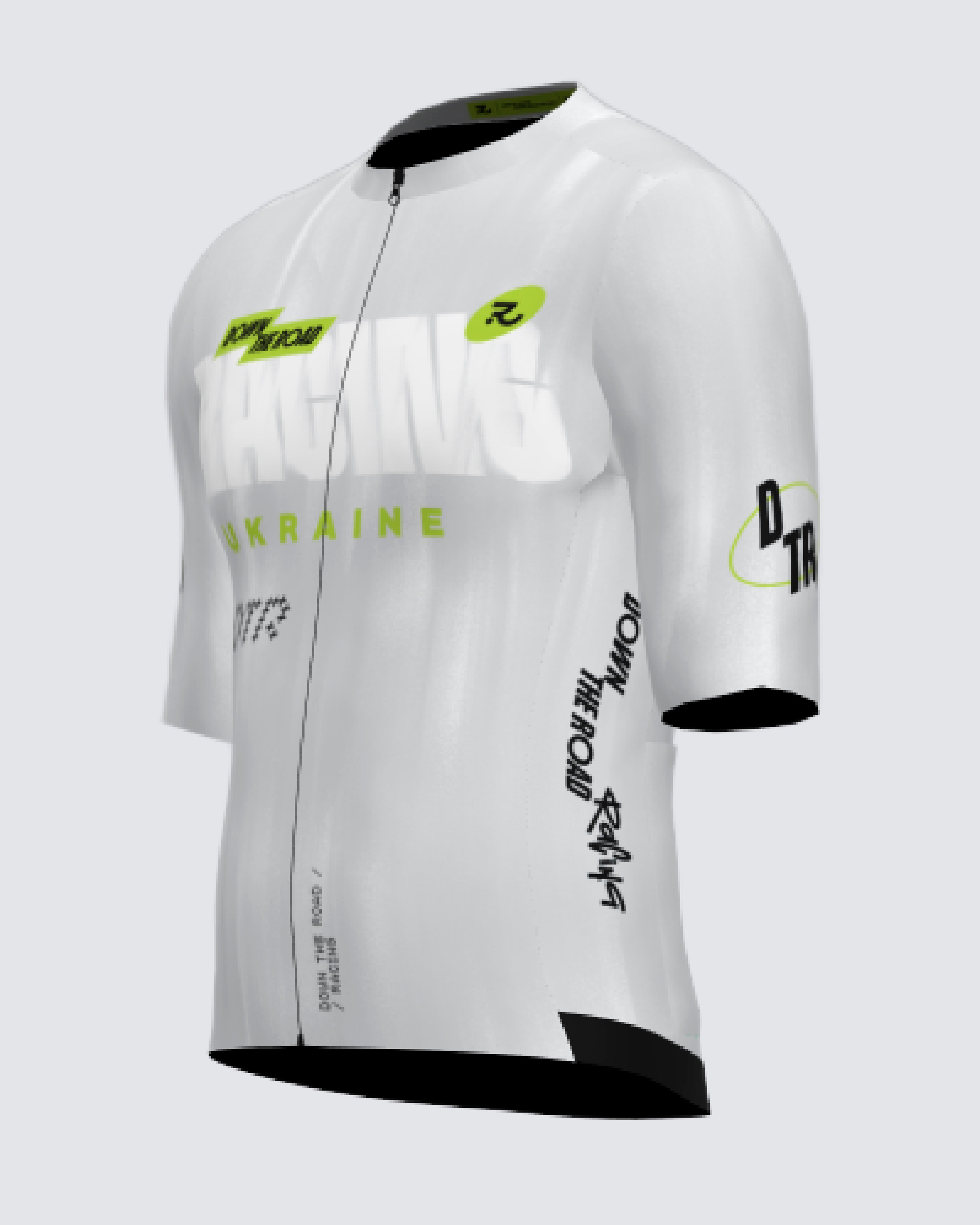 DTR Équipe de course blanche - Maillot de cyclisme