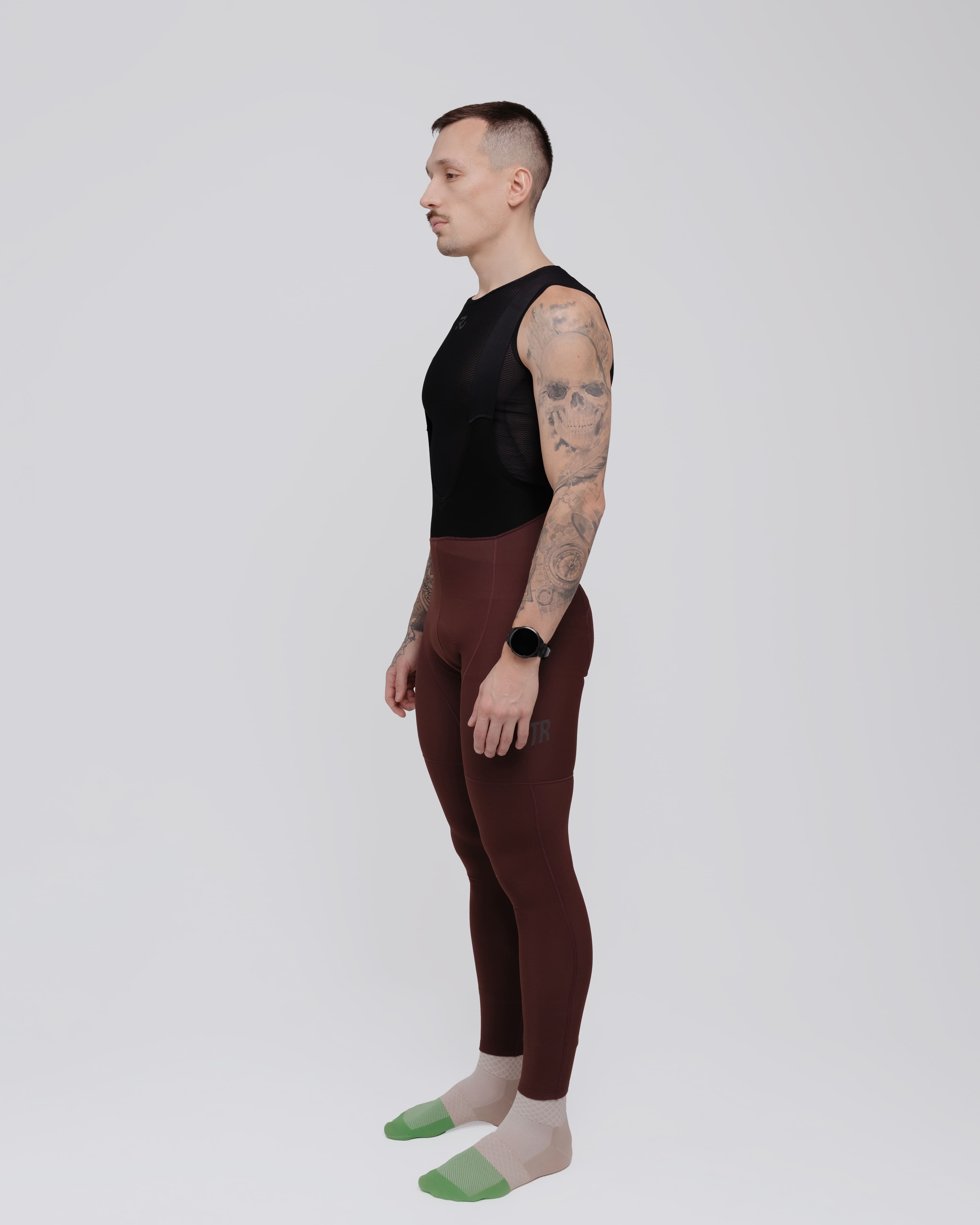 Mallas de tirantes élite para hombre - Marrón Tierra