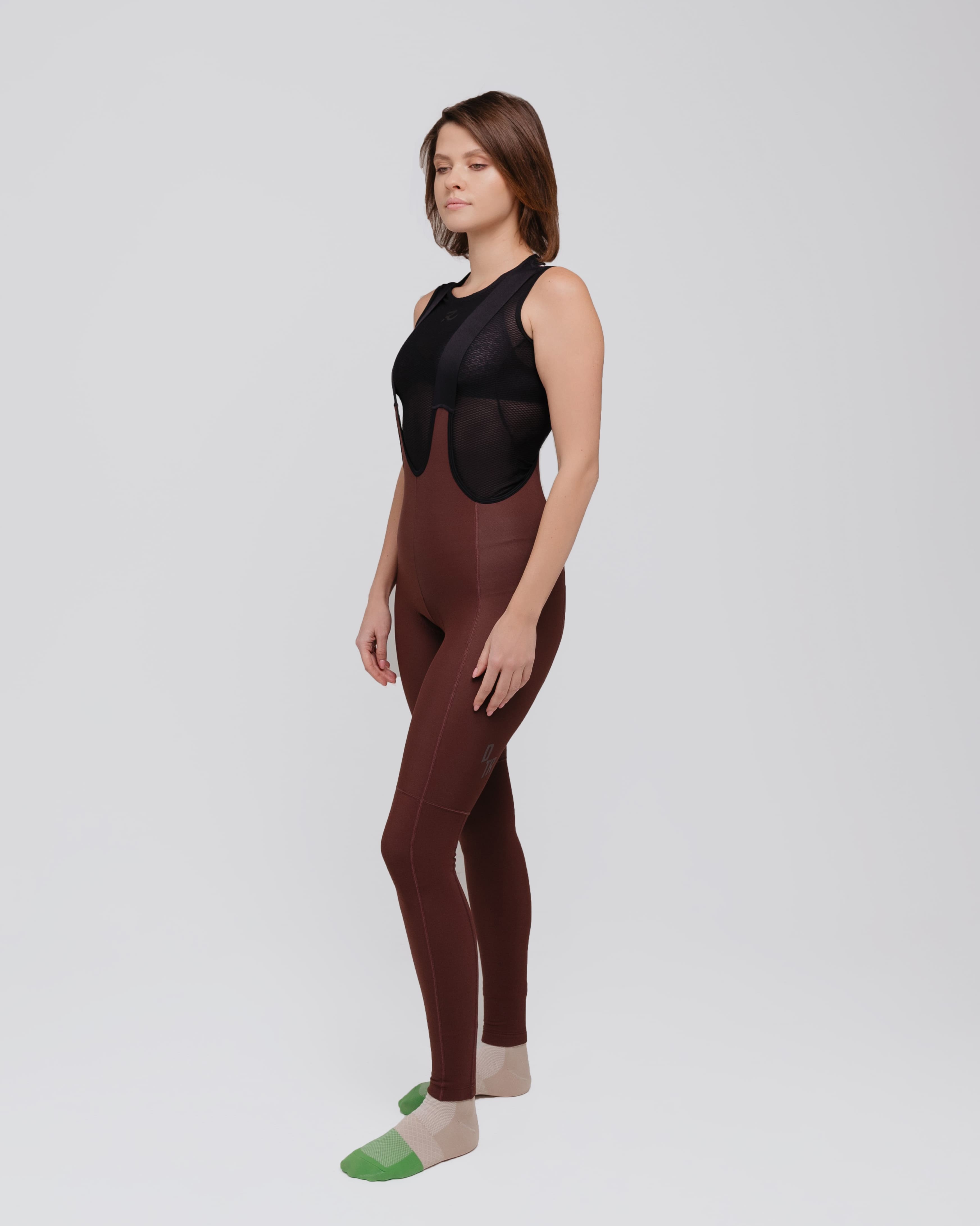 Damen Elite Bib Tights - Terra Braun