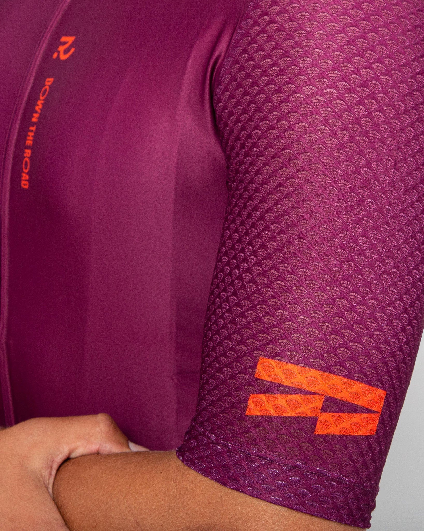 Men's Century Jersey - Plum and Orange