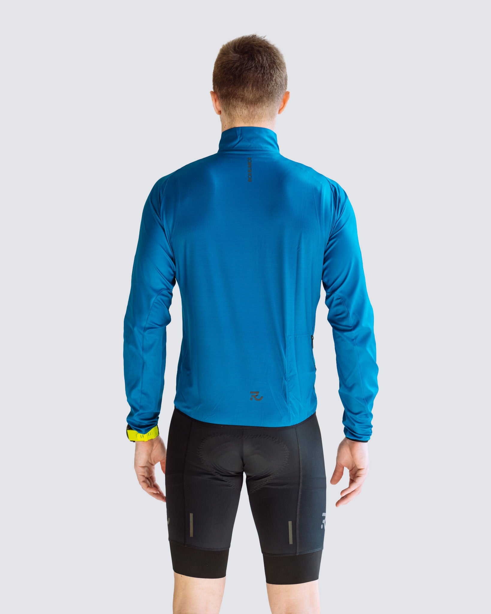 Navy Blue men windbreaker back view