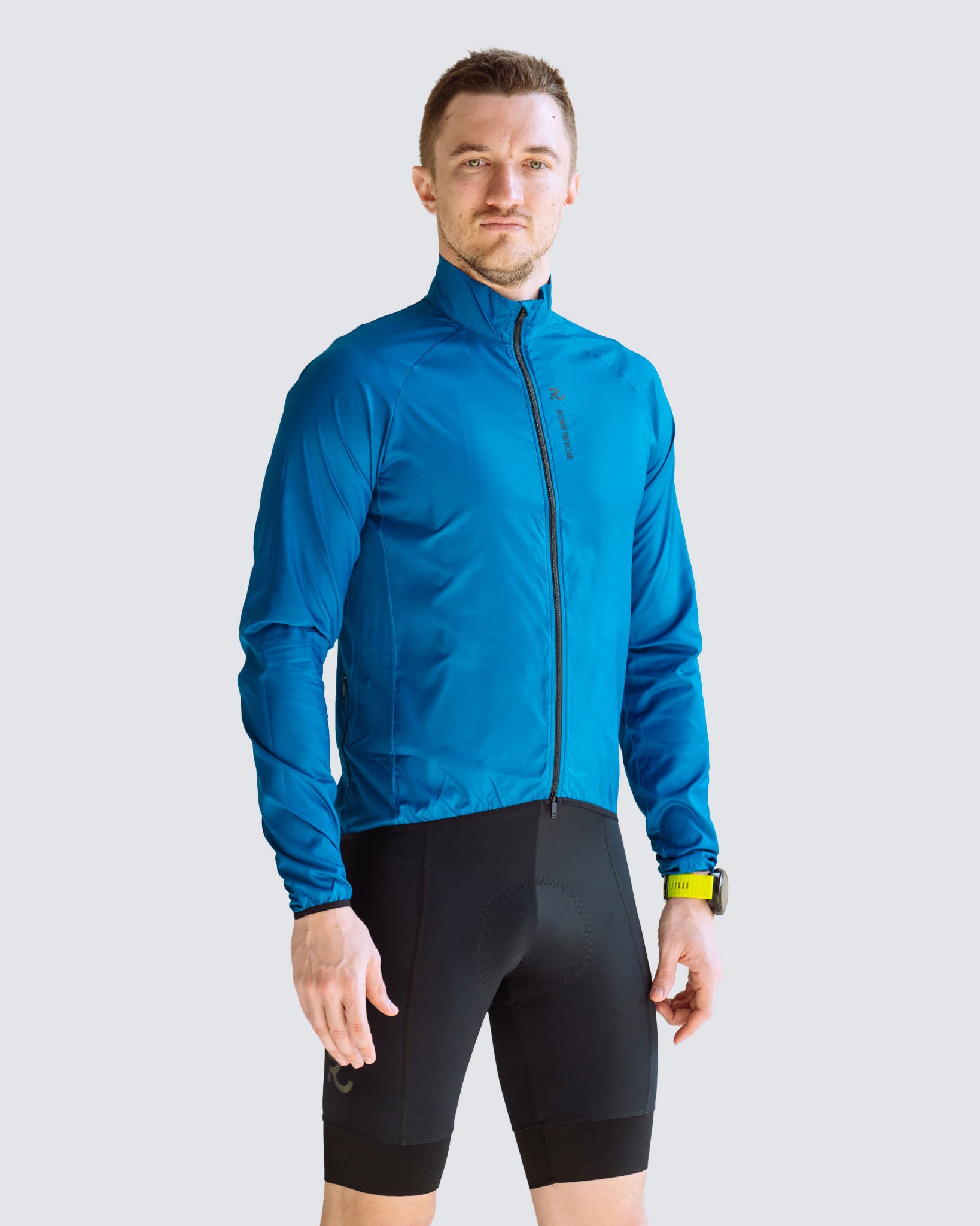 Navy Blue men windbreaker front view