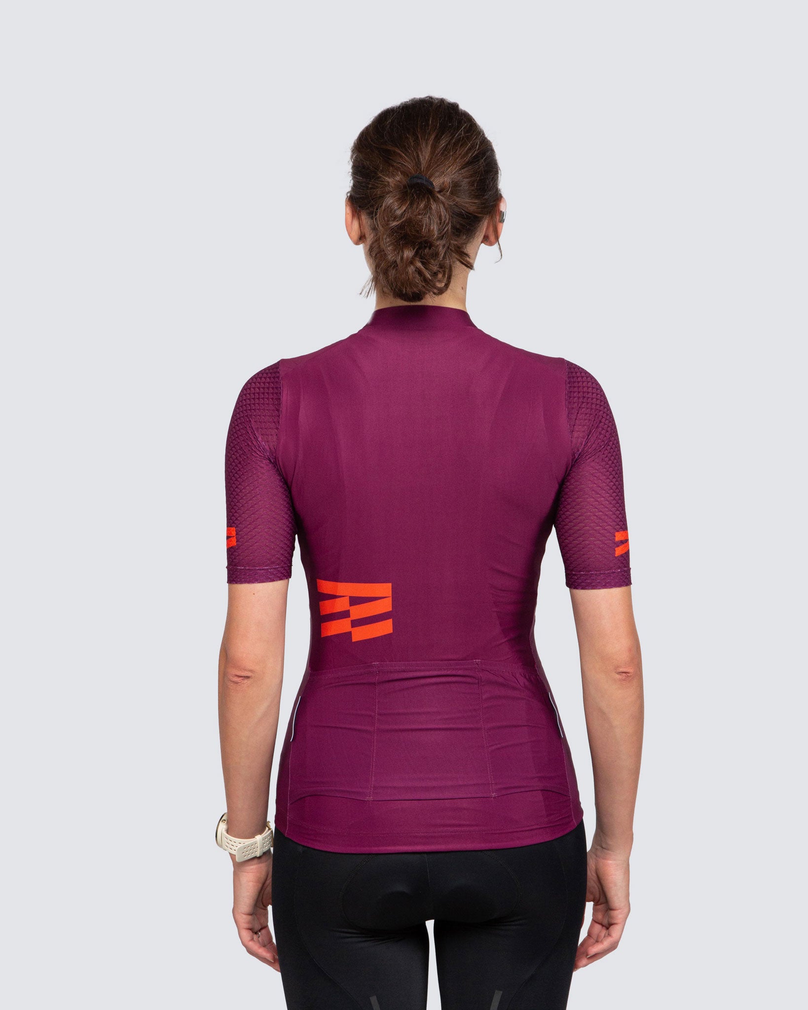 Plum & Orange century jersey back view