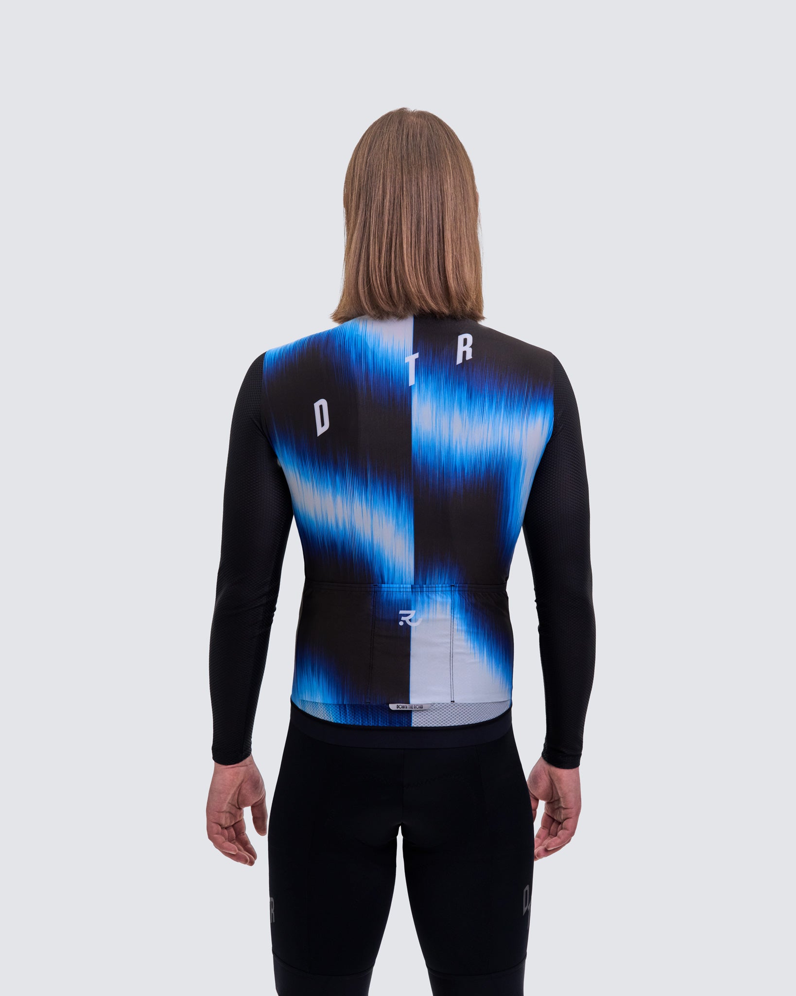 Men's Resilience Long Sleeve Jersey - Blue and Black