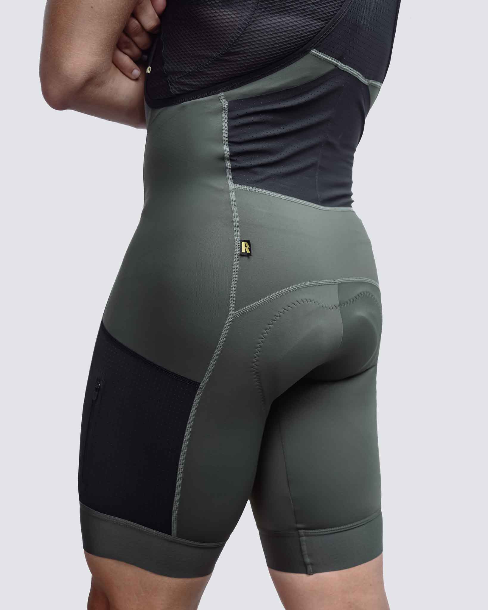 green man cycling bibs with pockets cargo