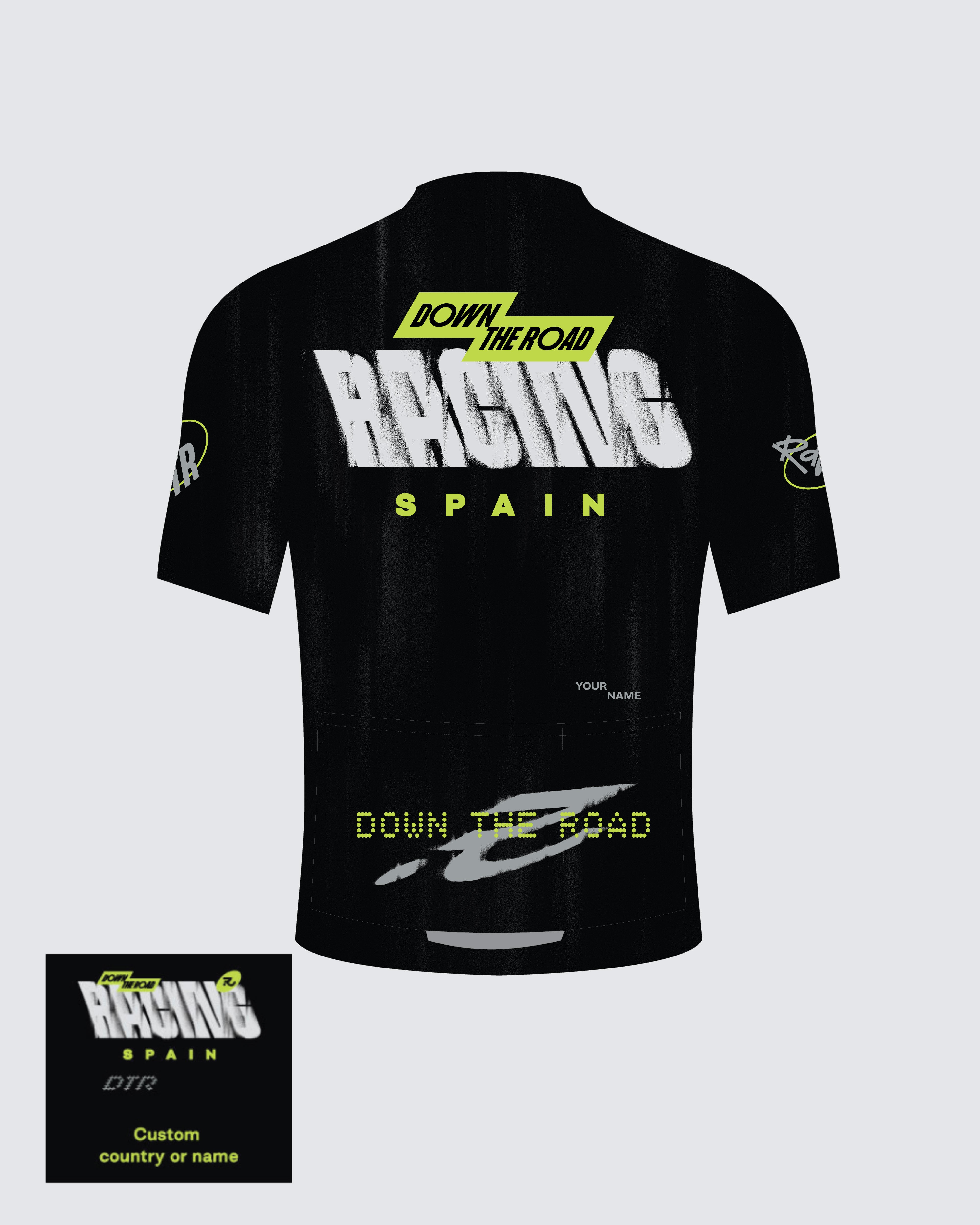DTR Racing Team Noir - Maillot de cyclisme