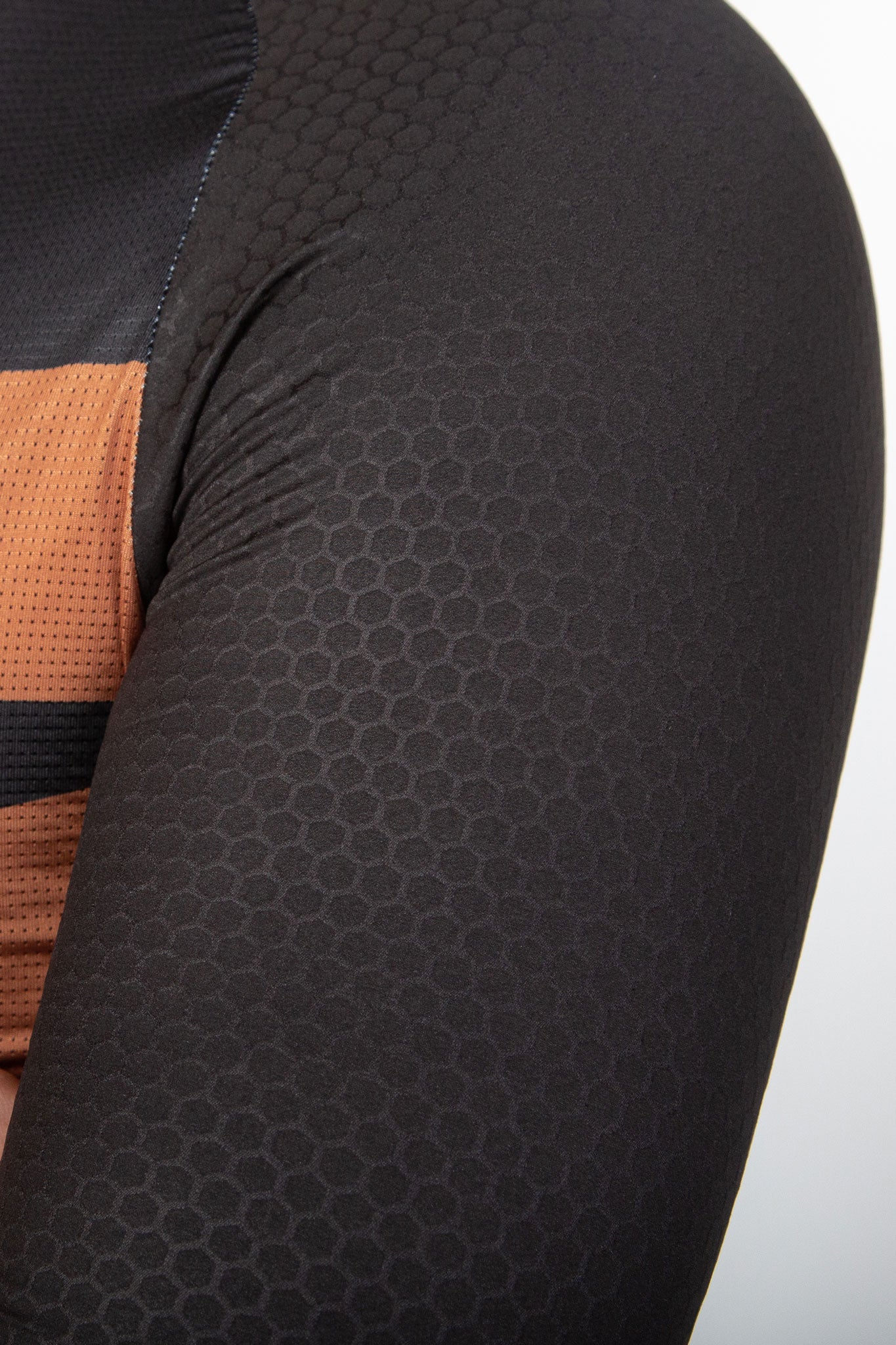 close up of black aero sleeve