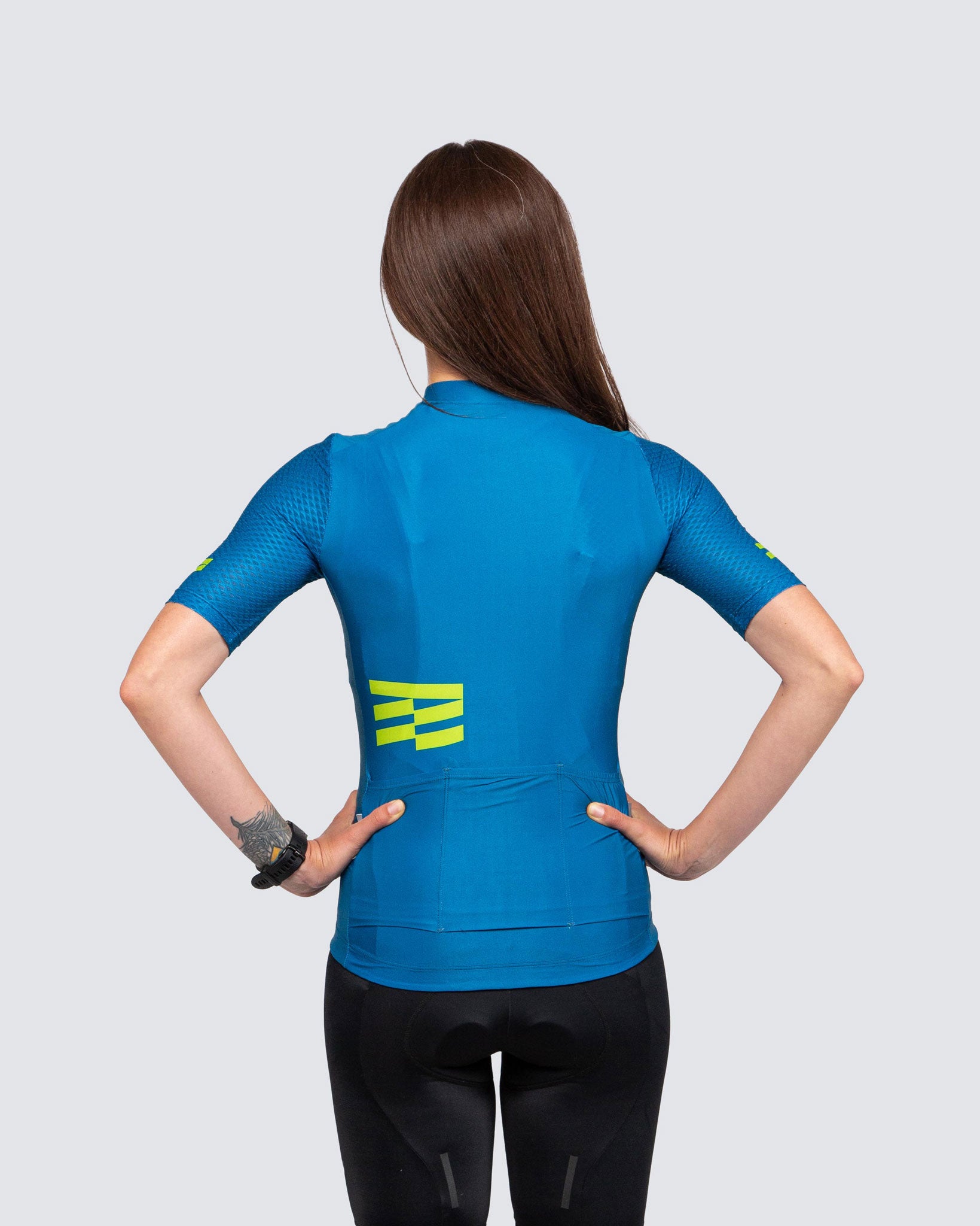 back Teal & Green century women jersey