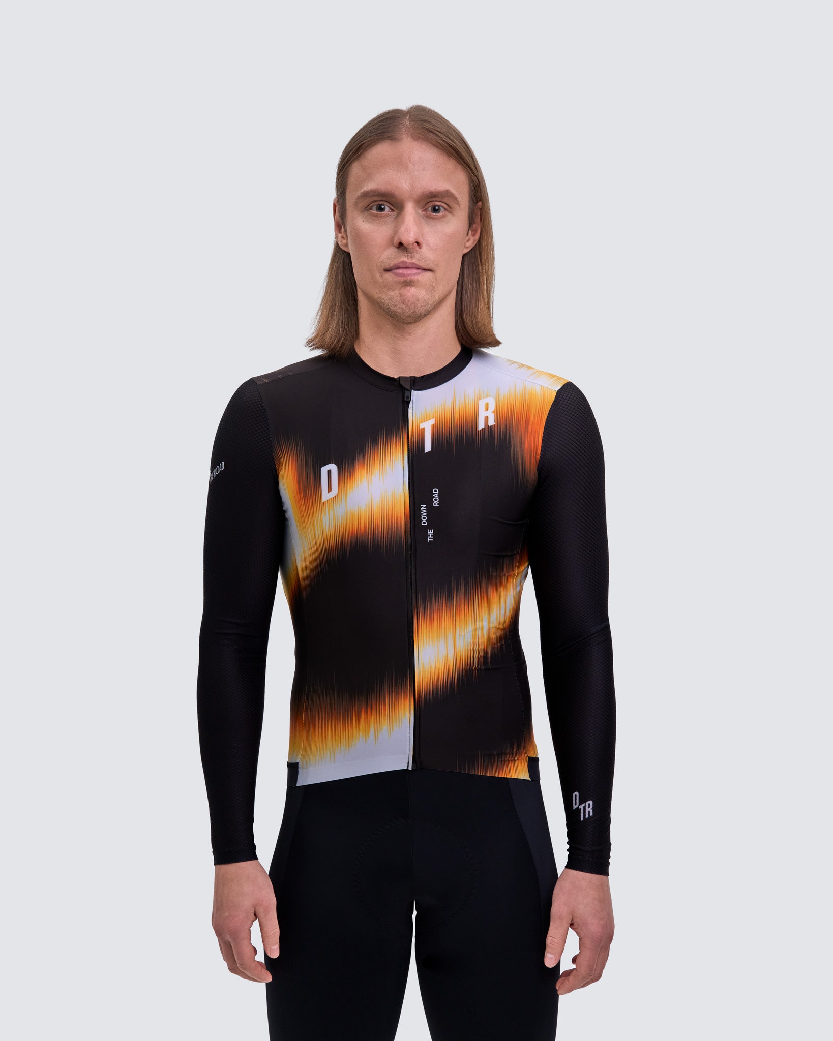 Men's Resilience Long Sleeve Jersey - Brown and Black