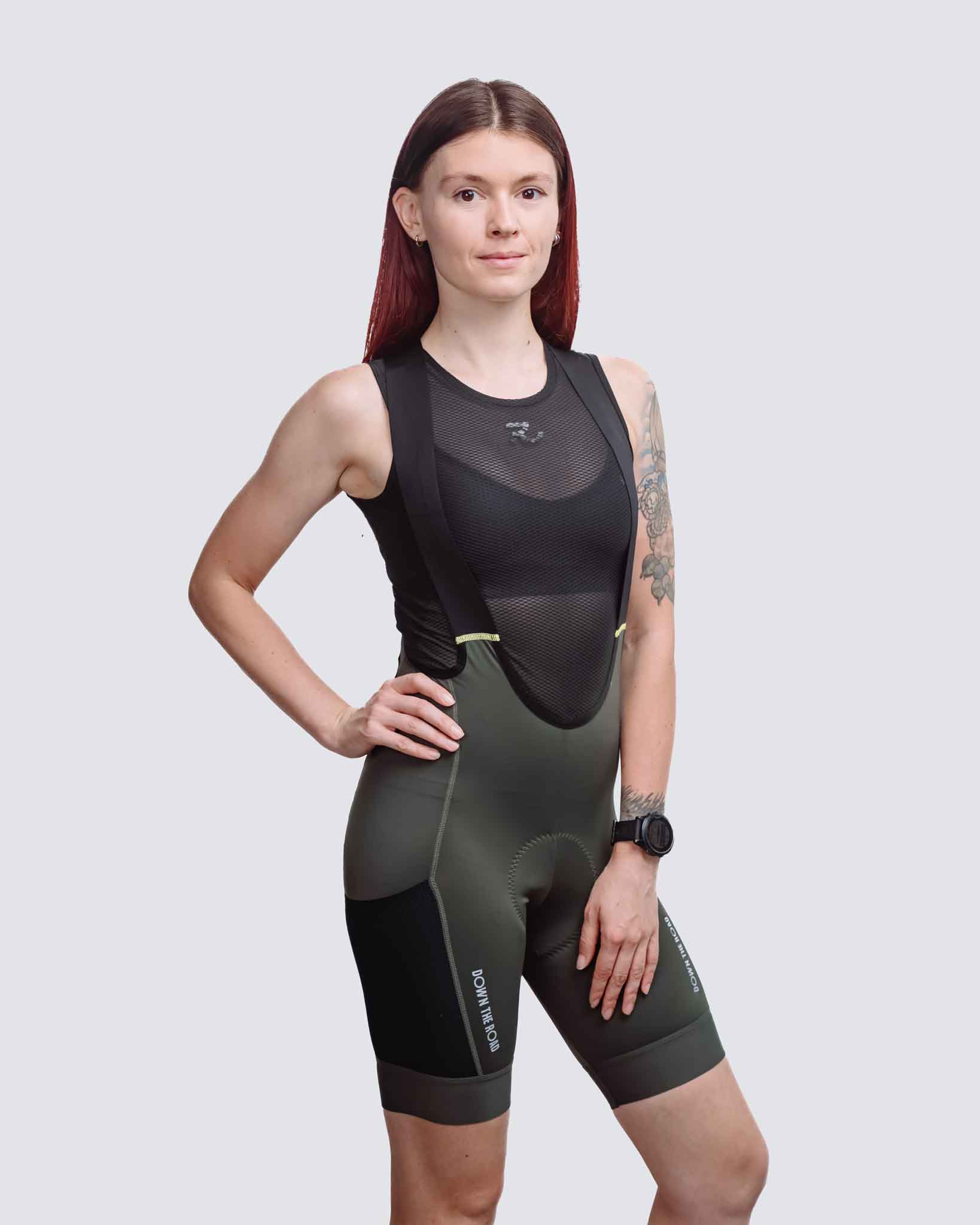 green cargon bibs for gravel cycling and long distance