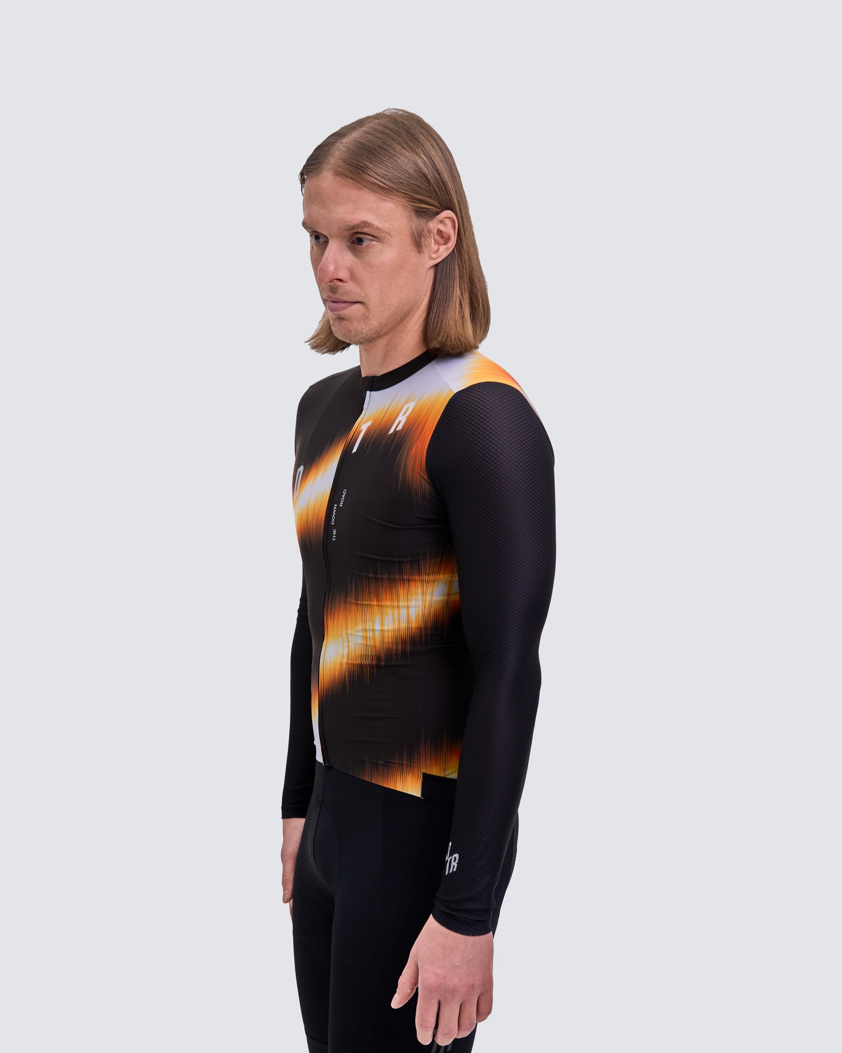 Men's Resilience Long Sleeve Jersey - Brown and Black