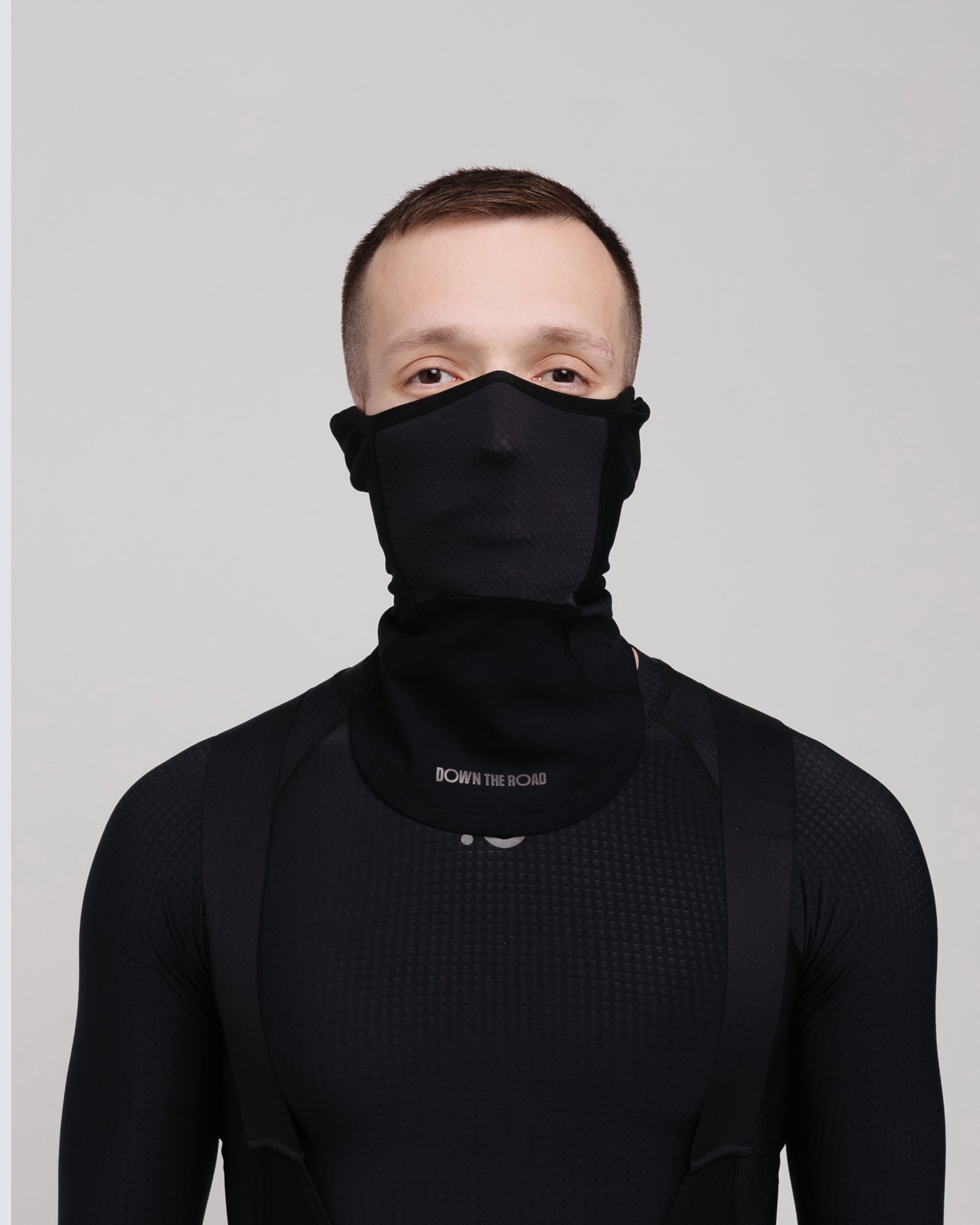 Winter-Gesichtsmaske - Racing Schwarz