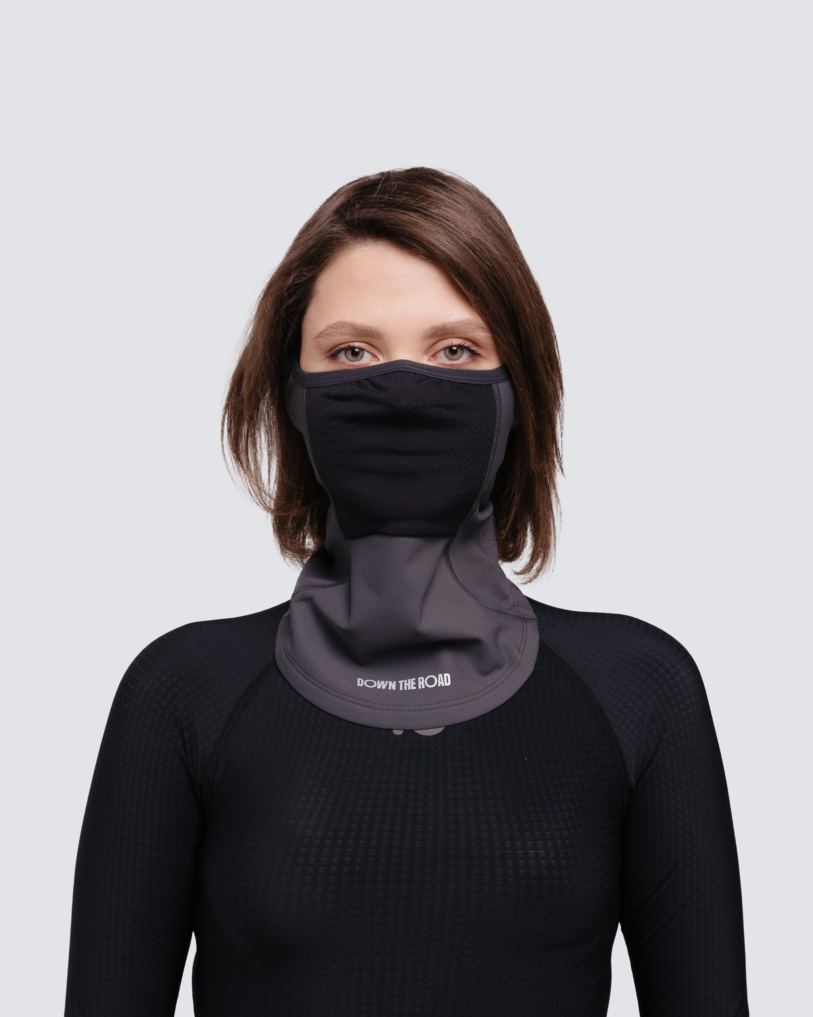 Masque de visage d'hiver - Gris pierre