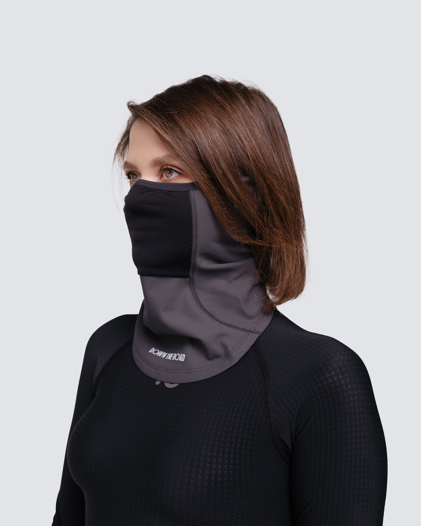 Masque de visage d'hiver - Gris pierre