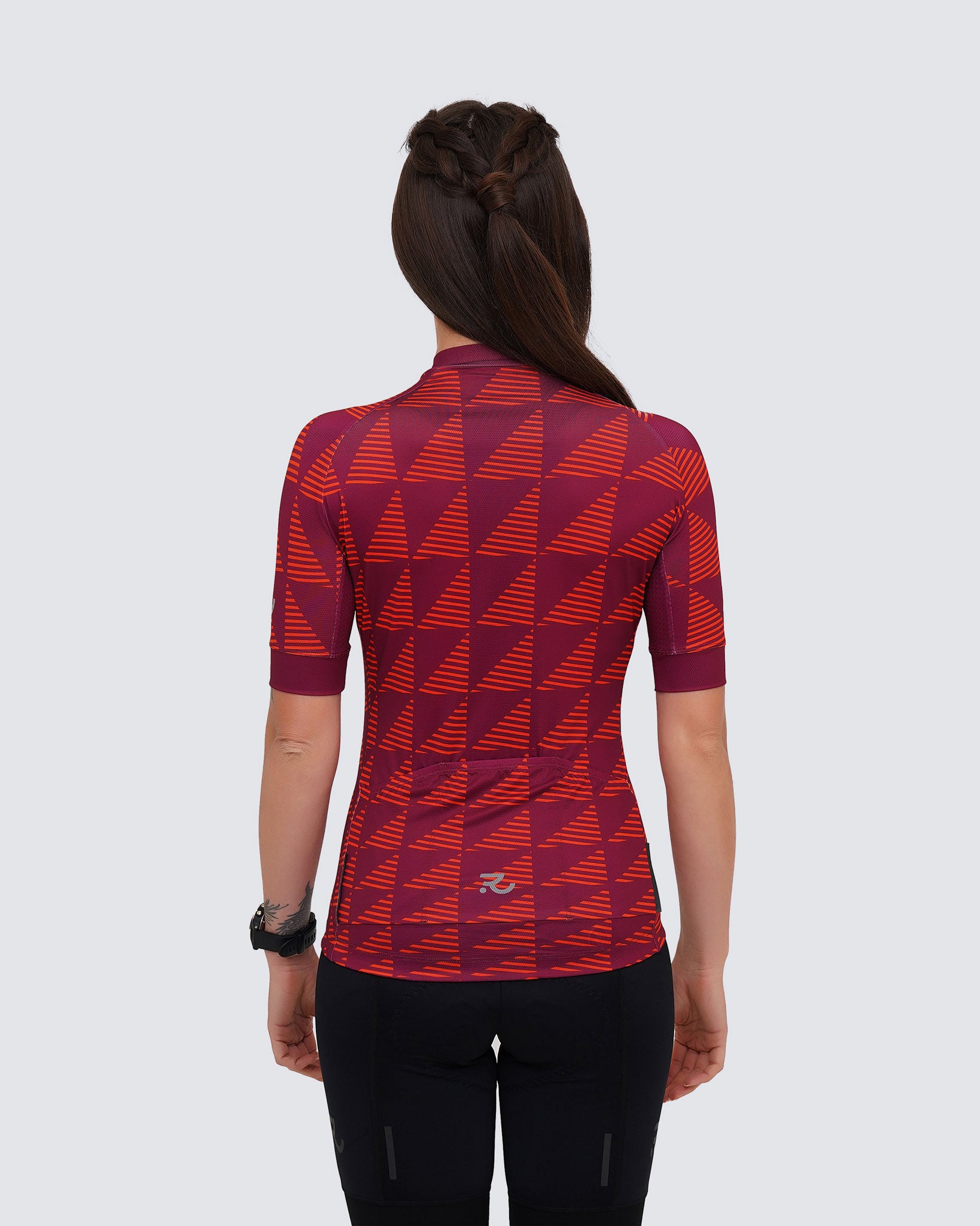 lead out italian plum women jersey back view