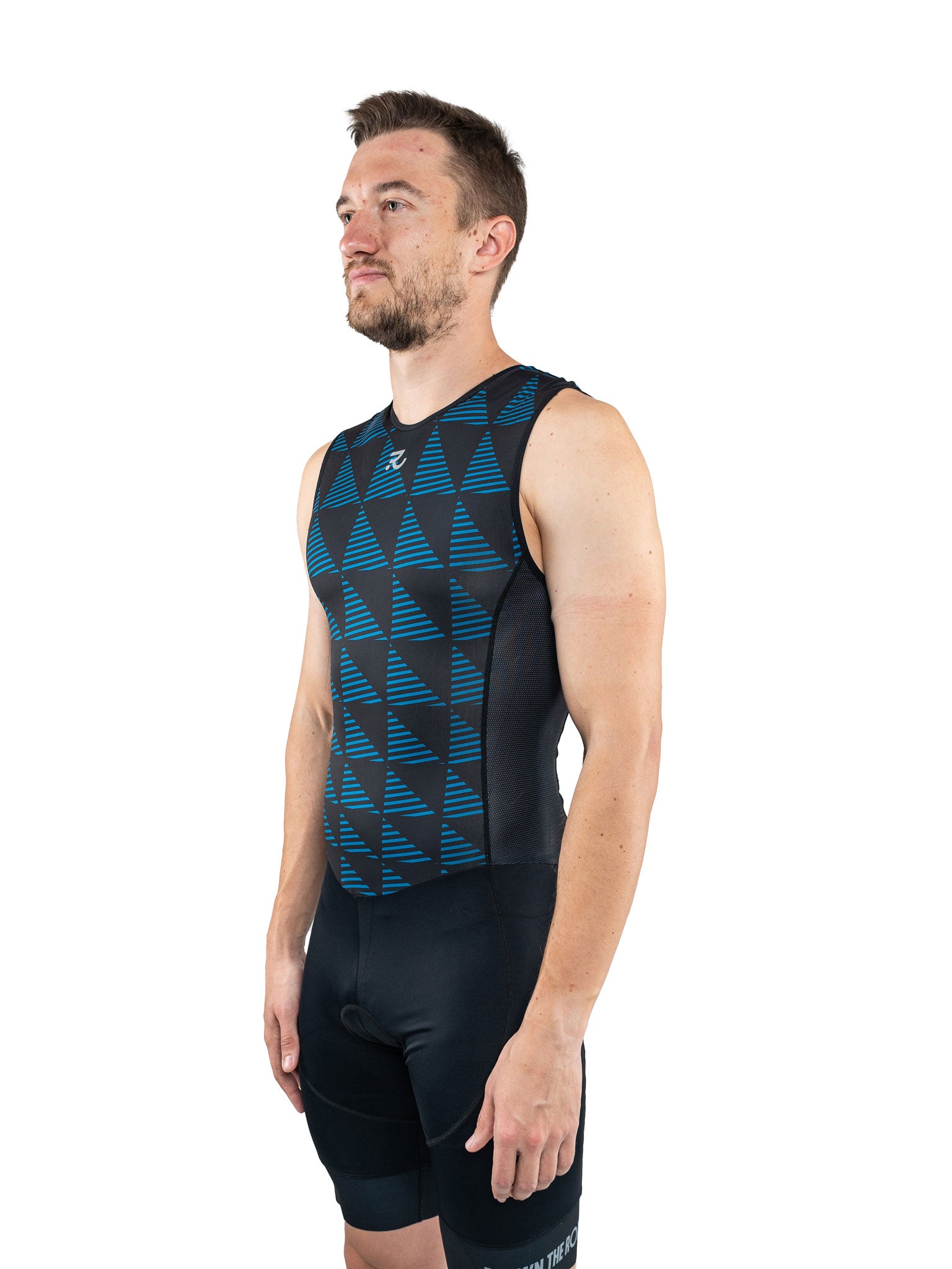 lead out trisuit men back side view