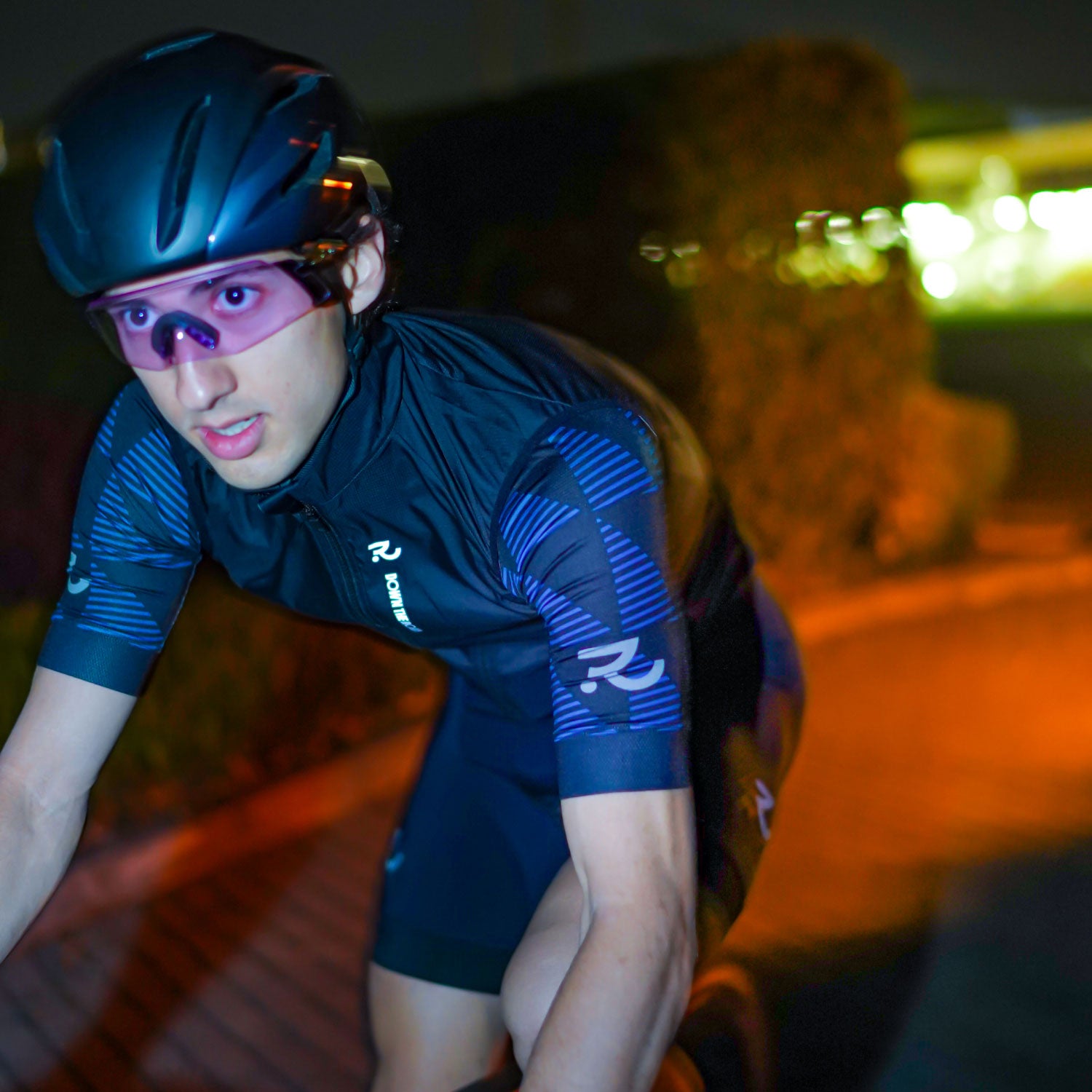 a professional triathlete cycling
