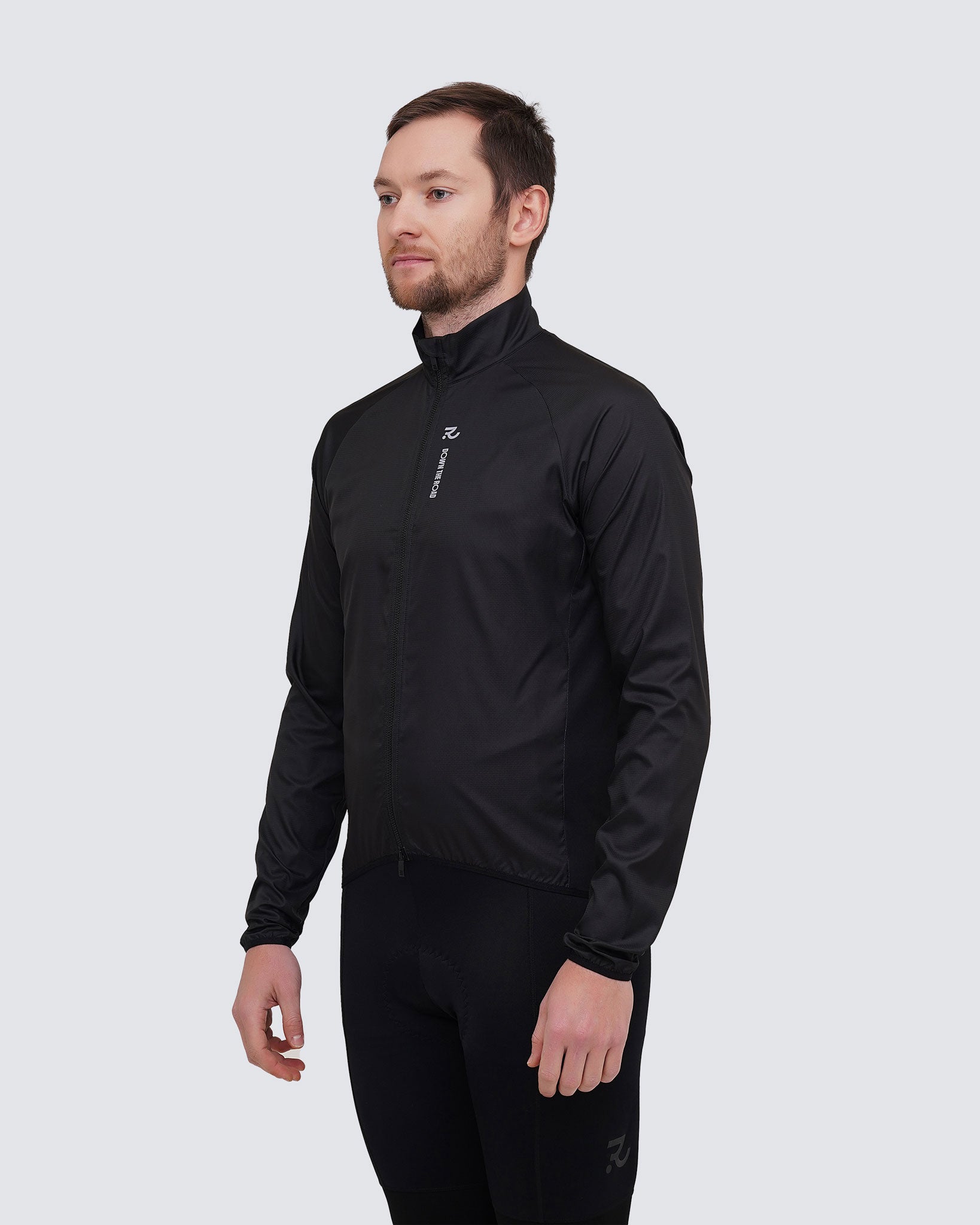 racing black men cycling windbreaker side