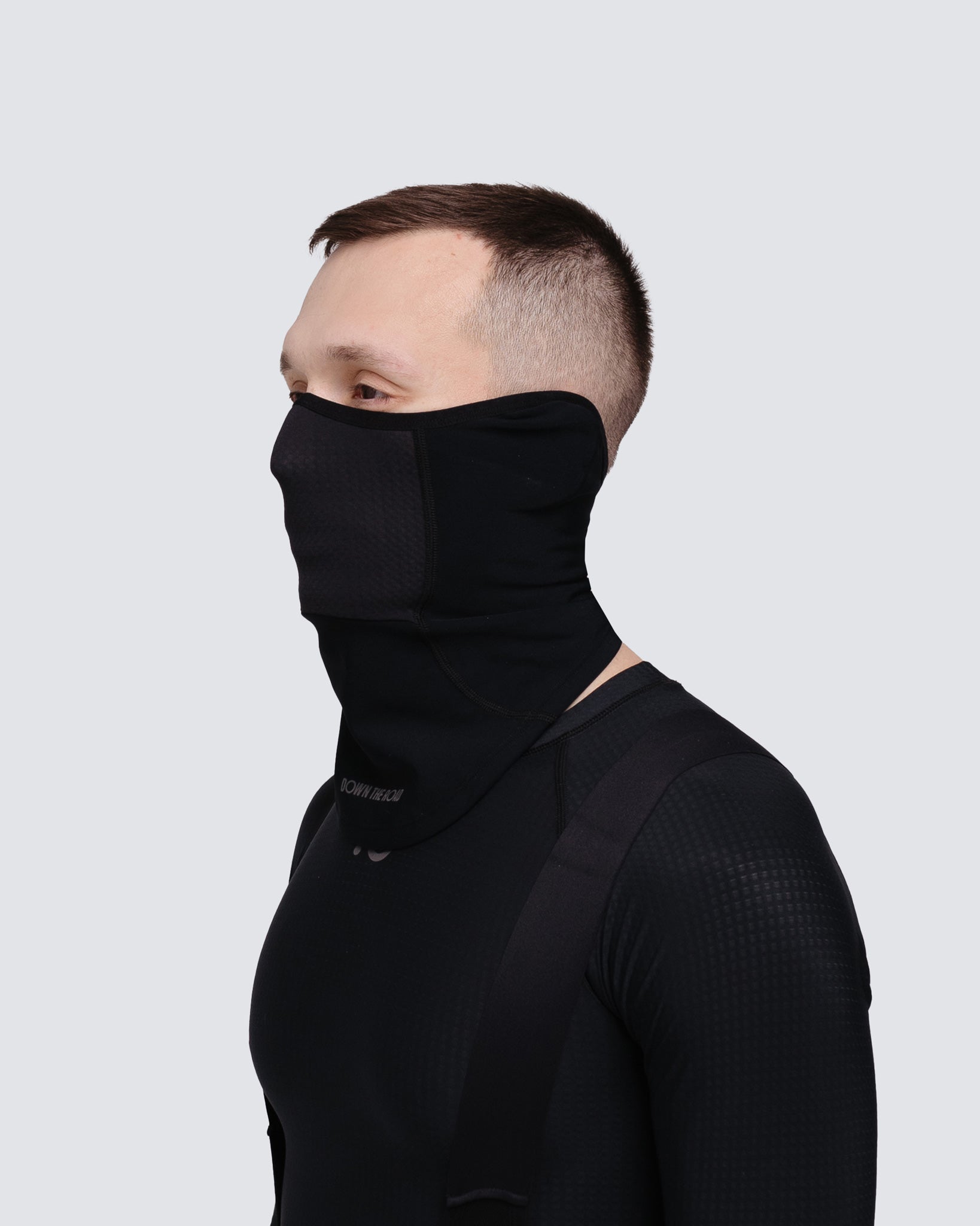 Winter-Gesichtsmaske - Racing Schwarz