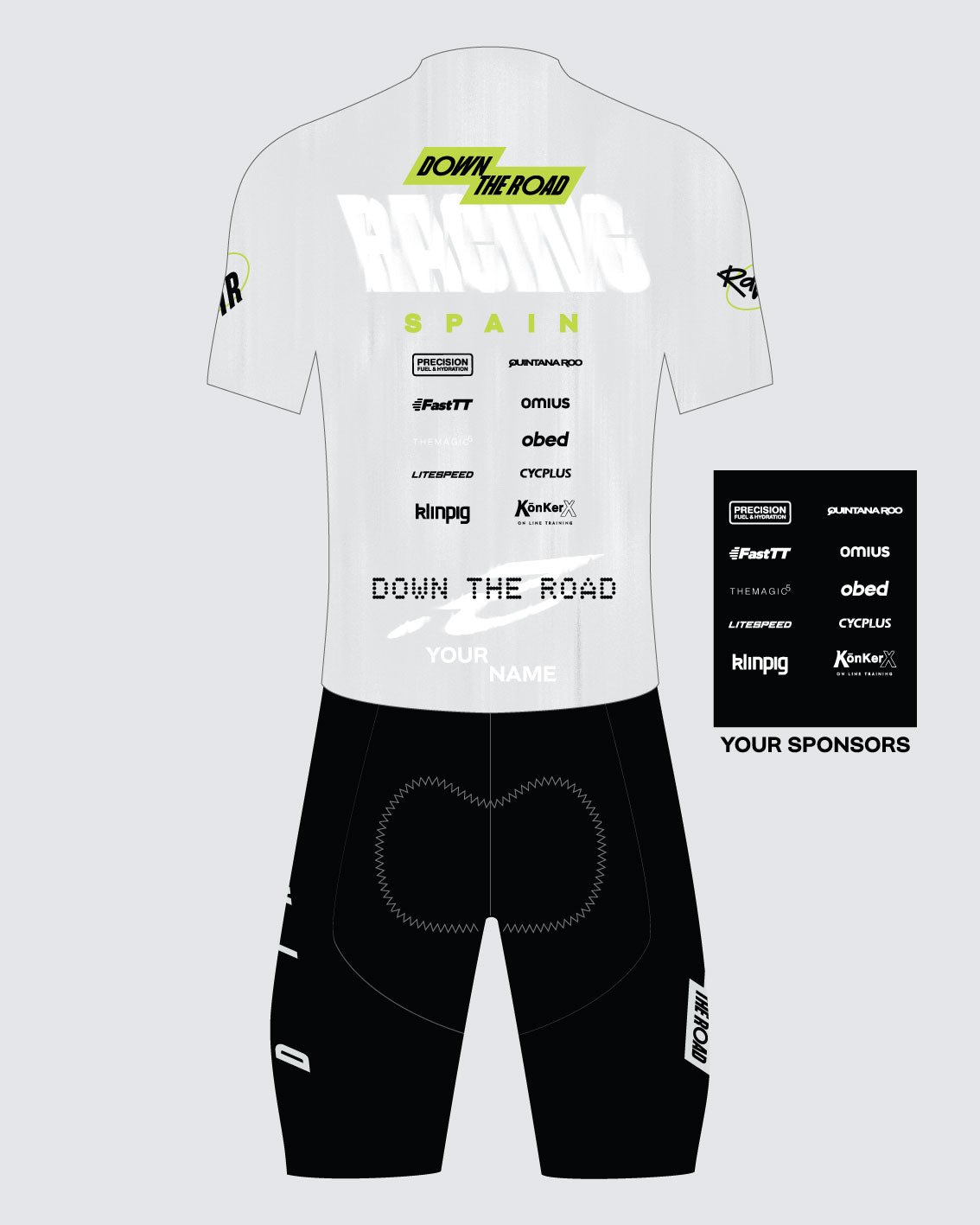 DTR Racing Team Weiß - Aero Trisuit
