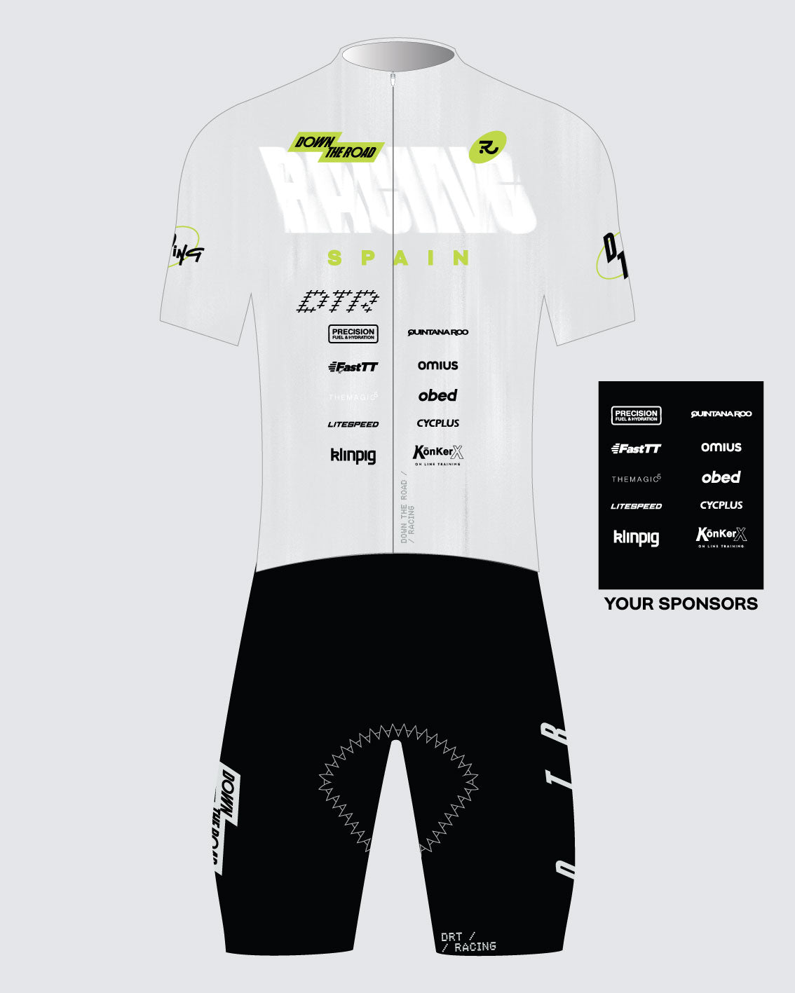 DTR Racing Team Weiß - Aero Trisuit