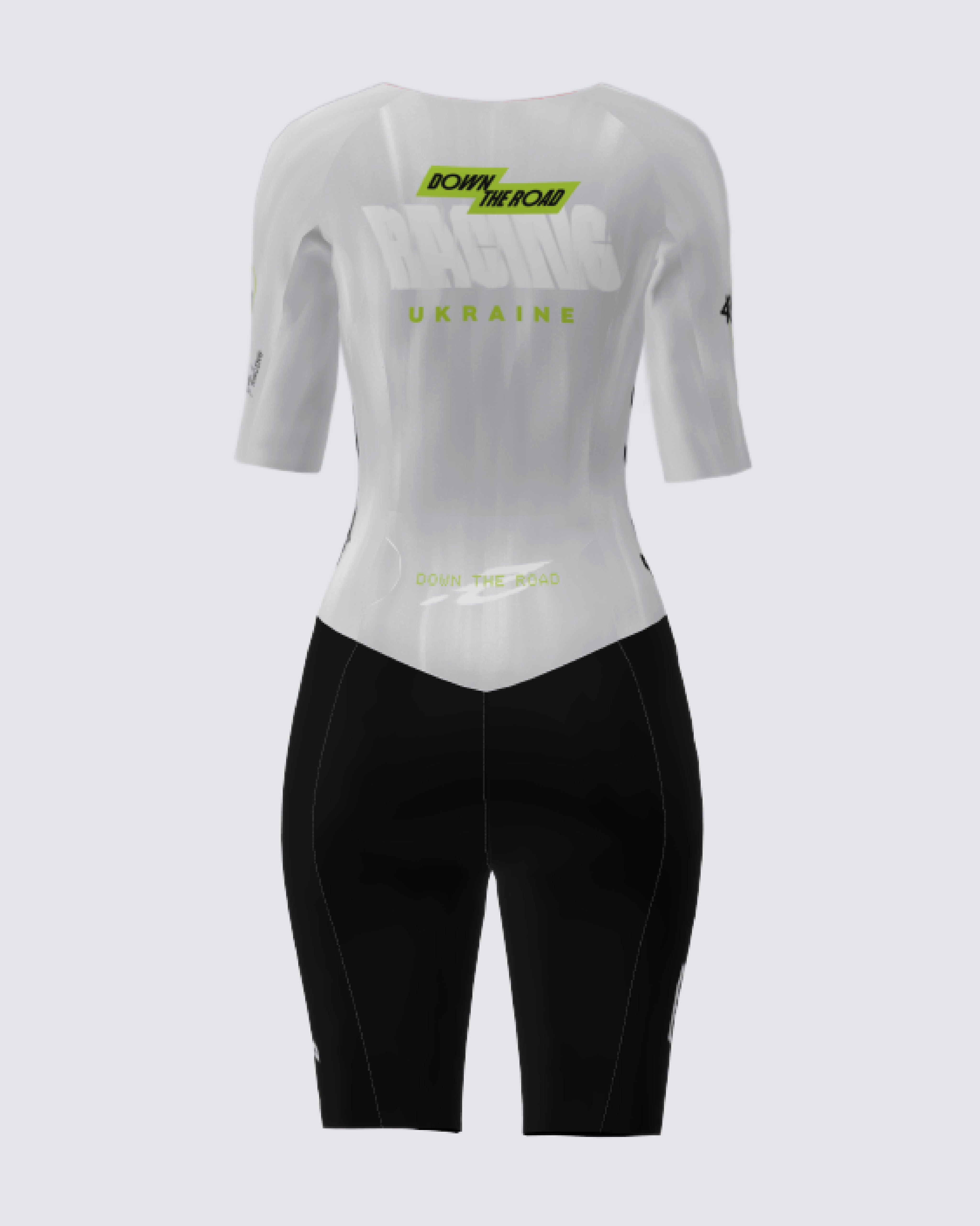 DTR Équipe de Course Blanche - Combinaison Aéro Trisuit