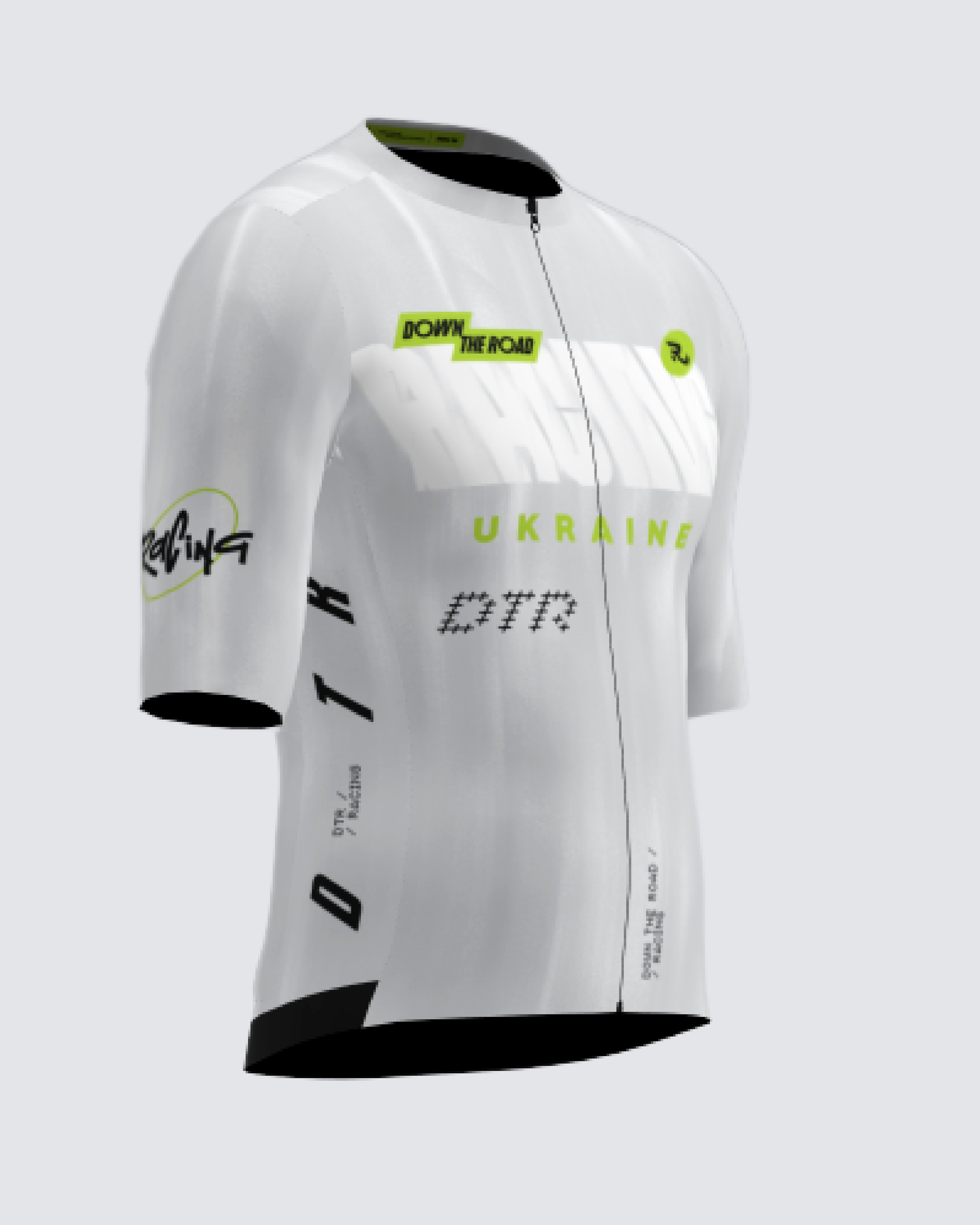 DTR Équipe de course blanche - Maillot de cyclisme
