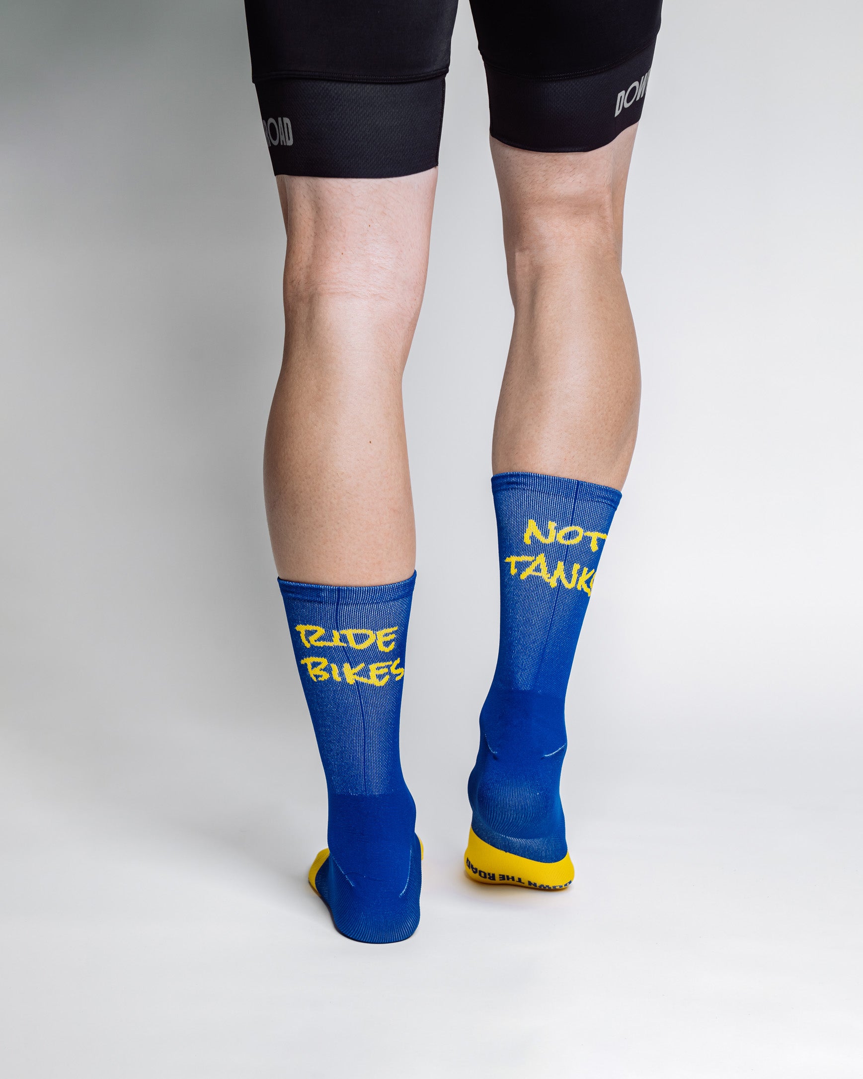 Ukraine socks - Ride Bikes Not Tanks