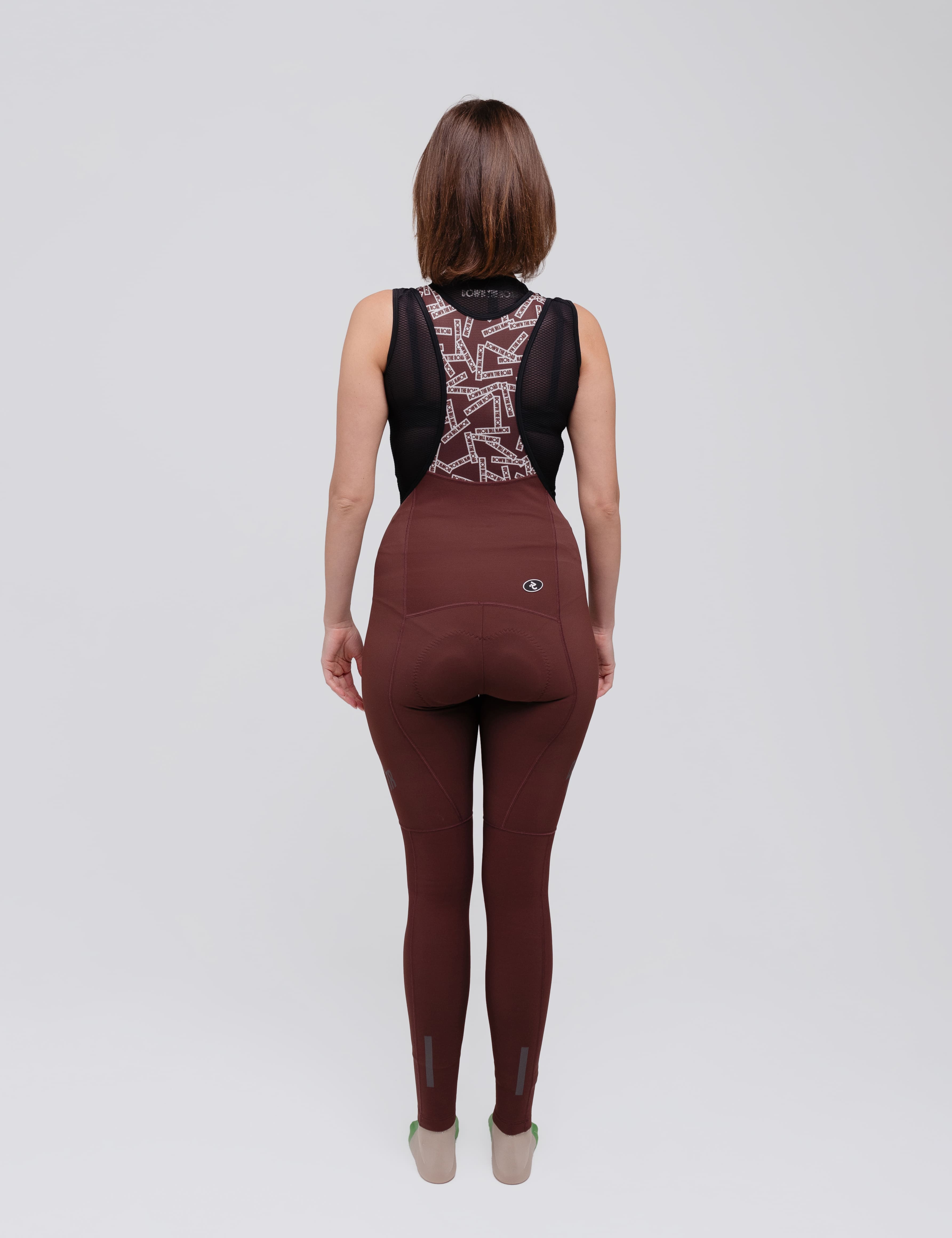 Damen Elite Bib Tights - Terra Braun