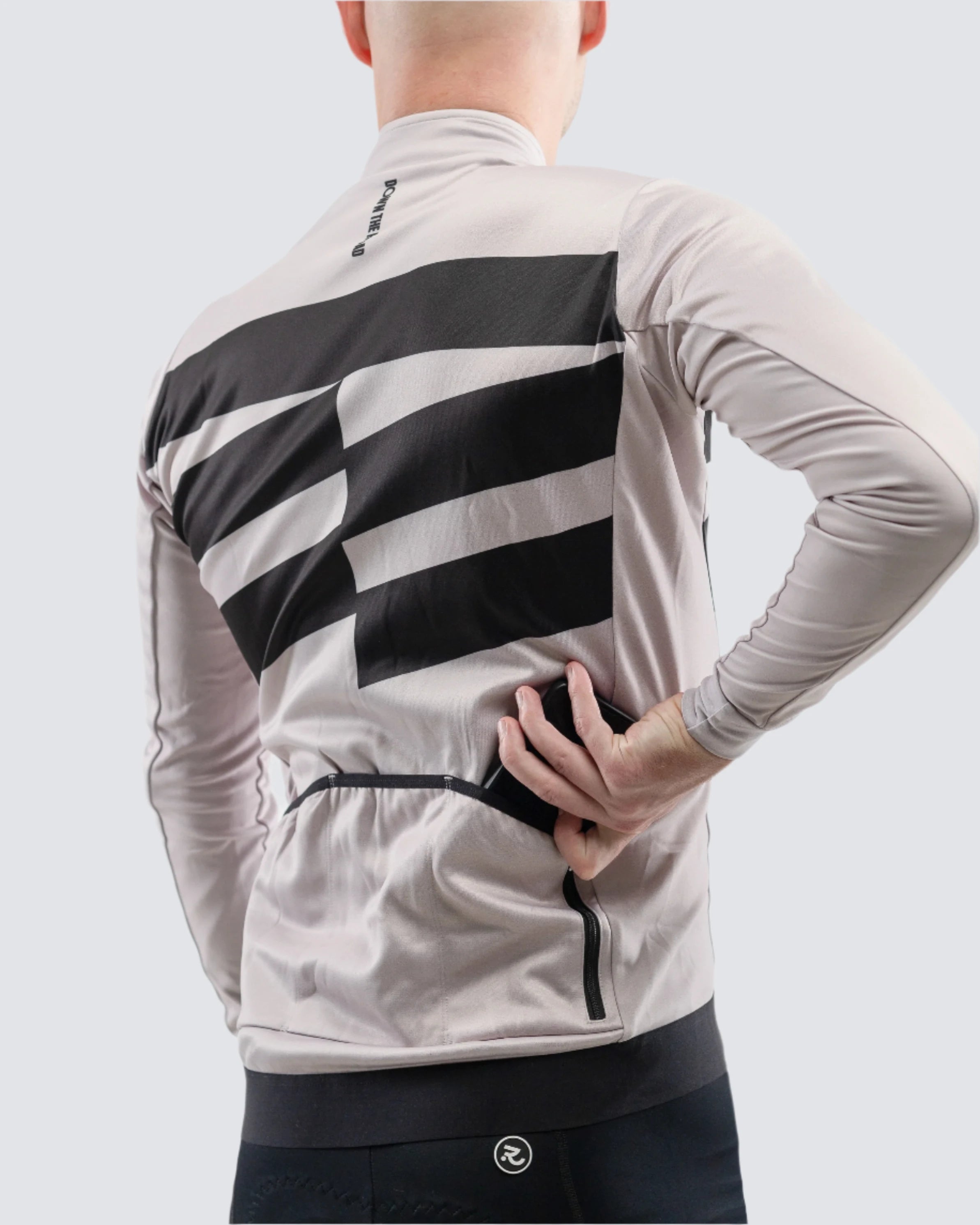 Men's Long Sleeve Fleece Jersey - Nude Beige