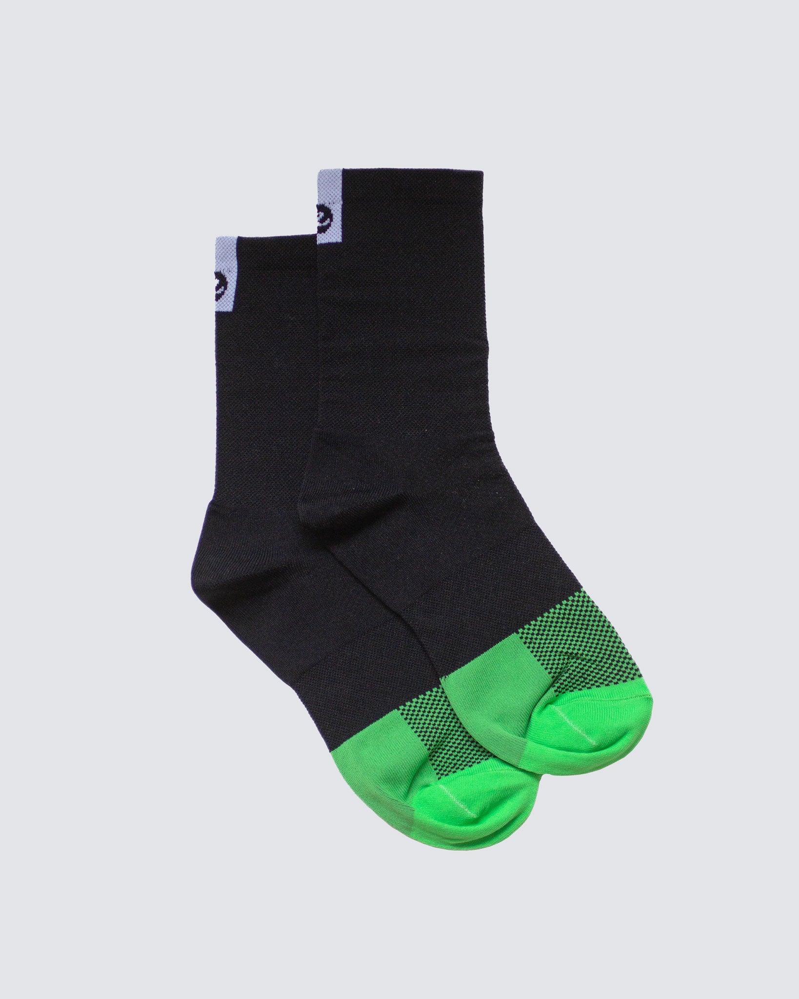 black socks with white background