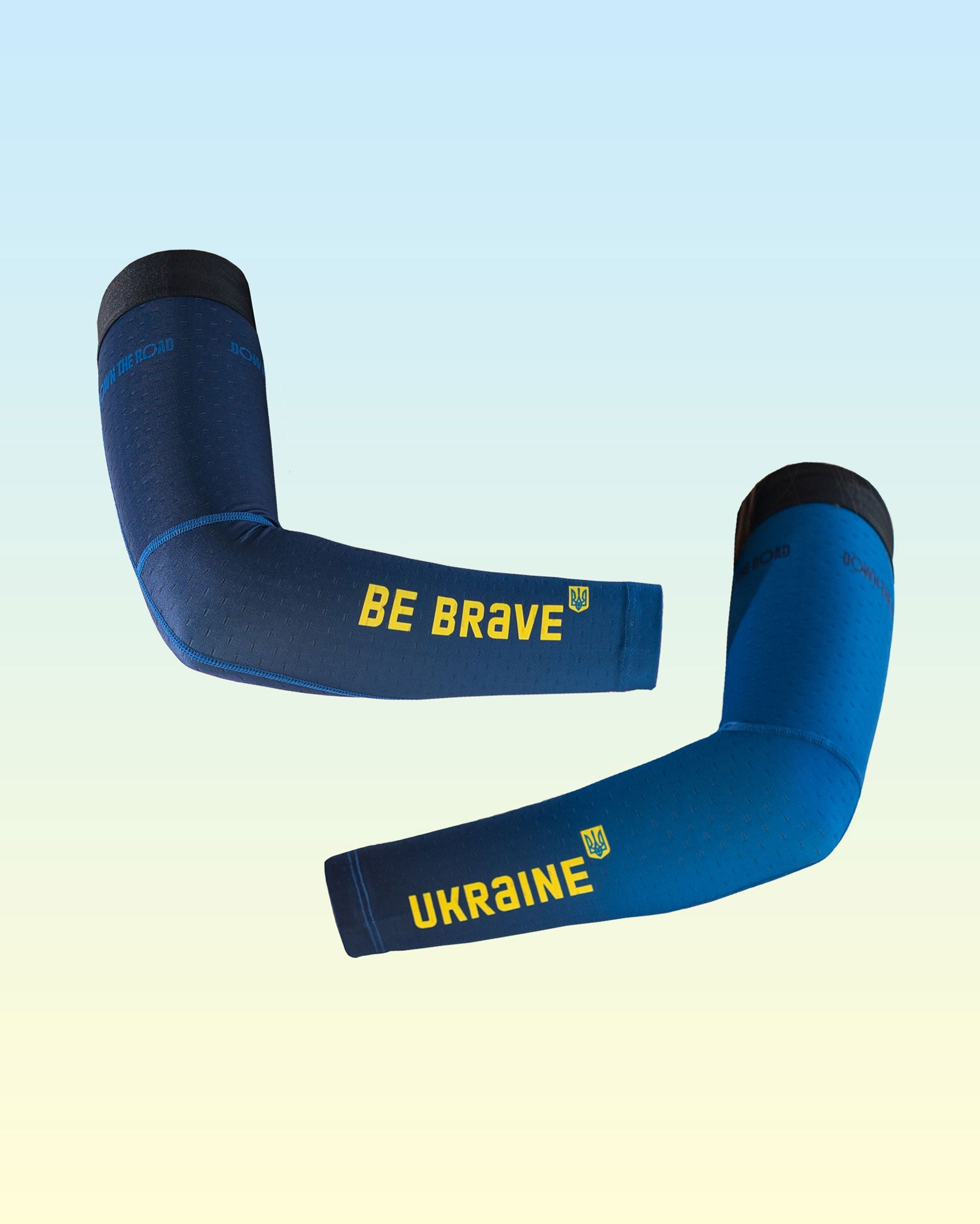 be brave like ukraine sleeves for sports