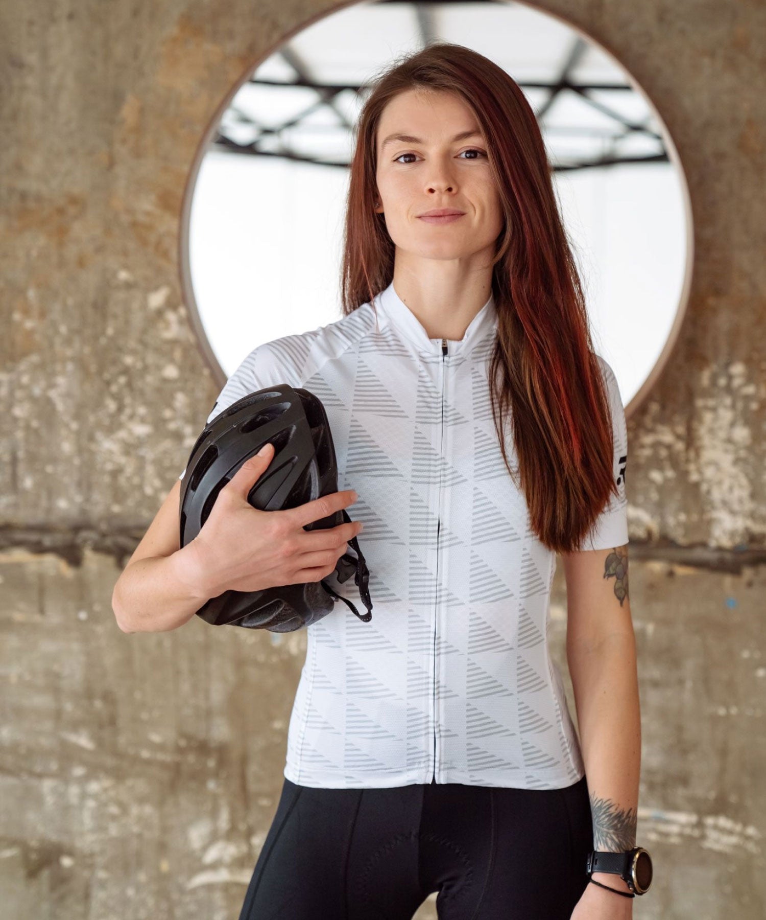 white cycling jersey for women