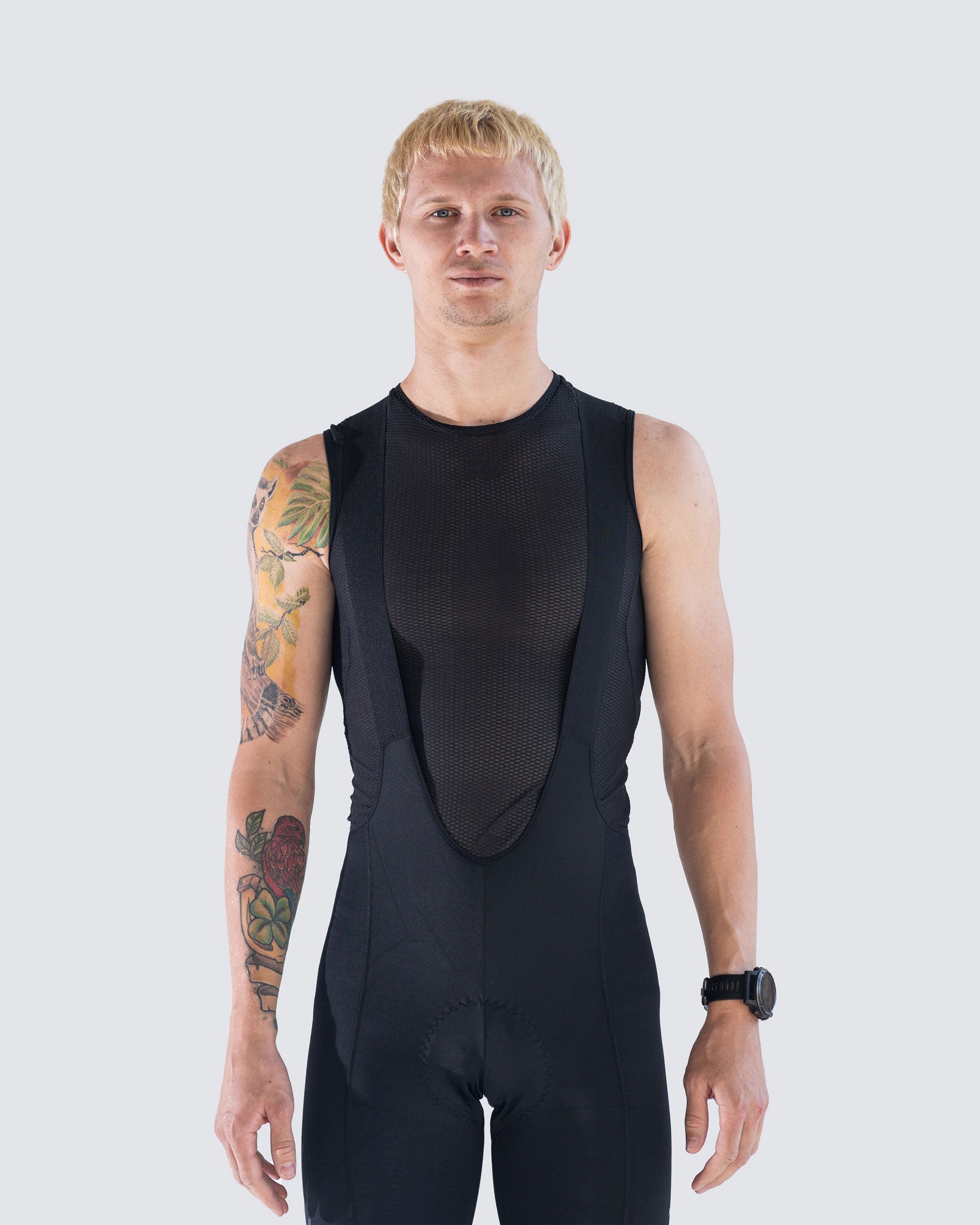 black base layer for man from the front