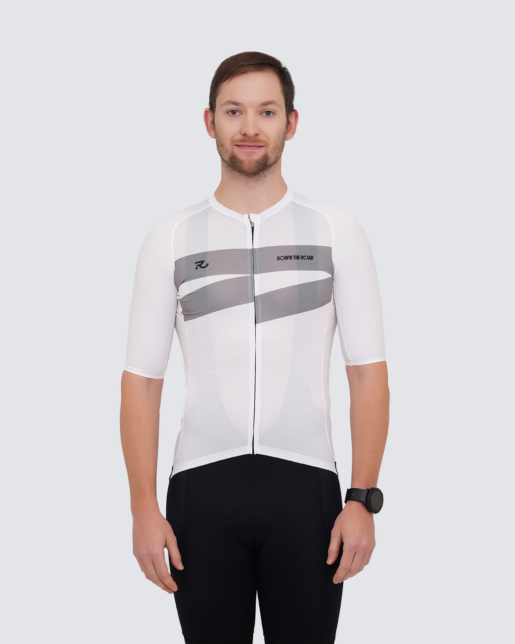 white cycling jersey for men