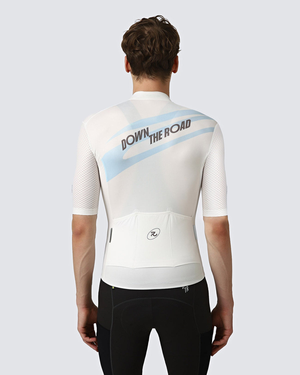Men's Motion cycling jersey in Beige and Blue, back