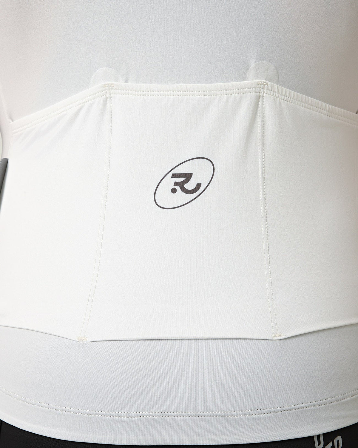 Women's Motion cycling jersey in Beige and Blue, rear pockets