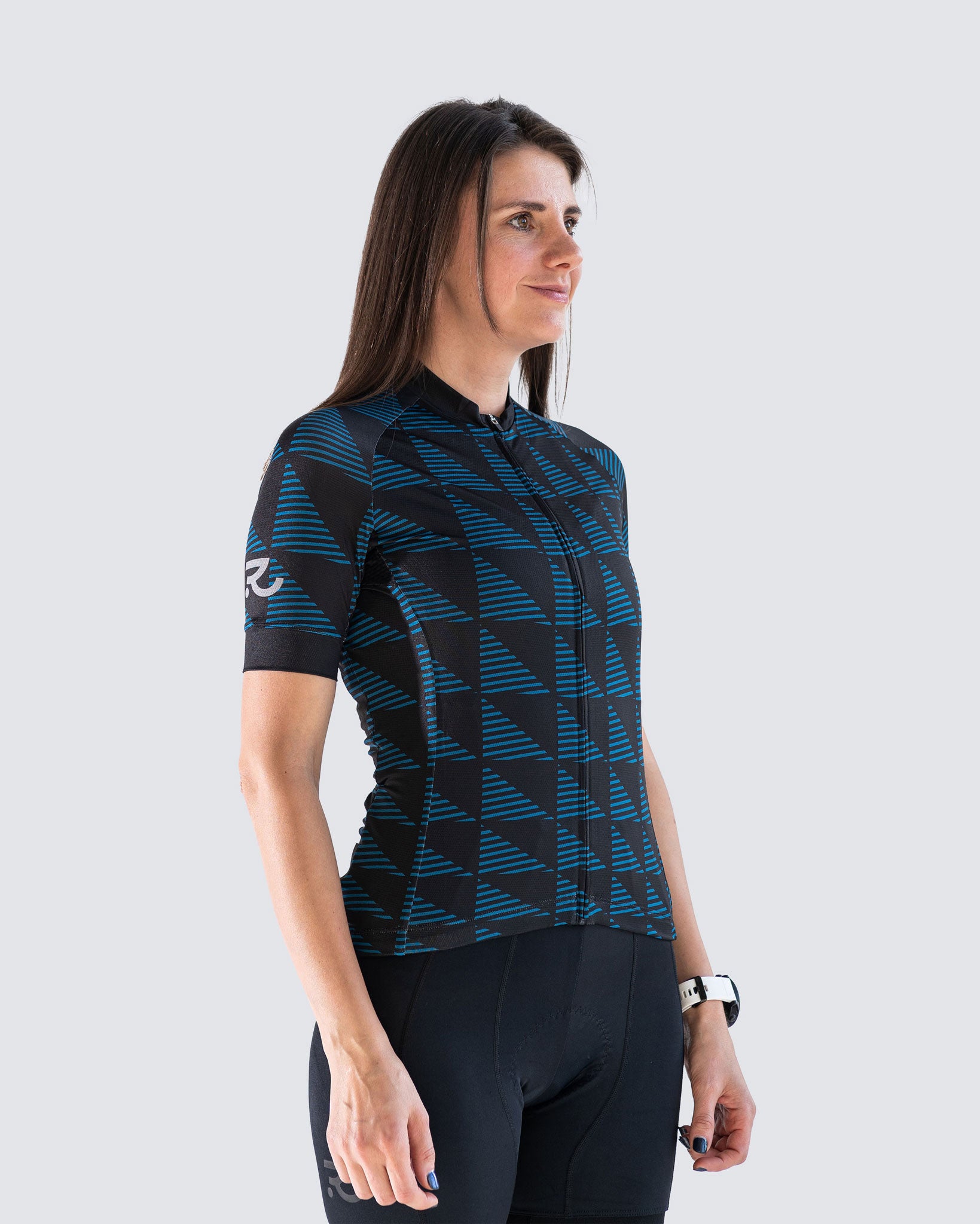 lead out blue women jersey side view