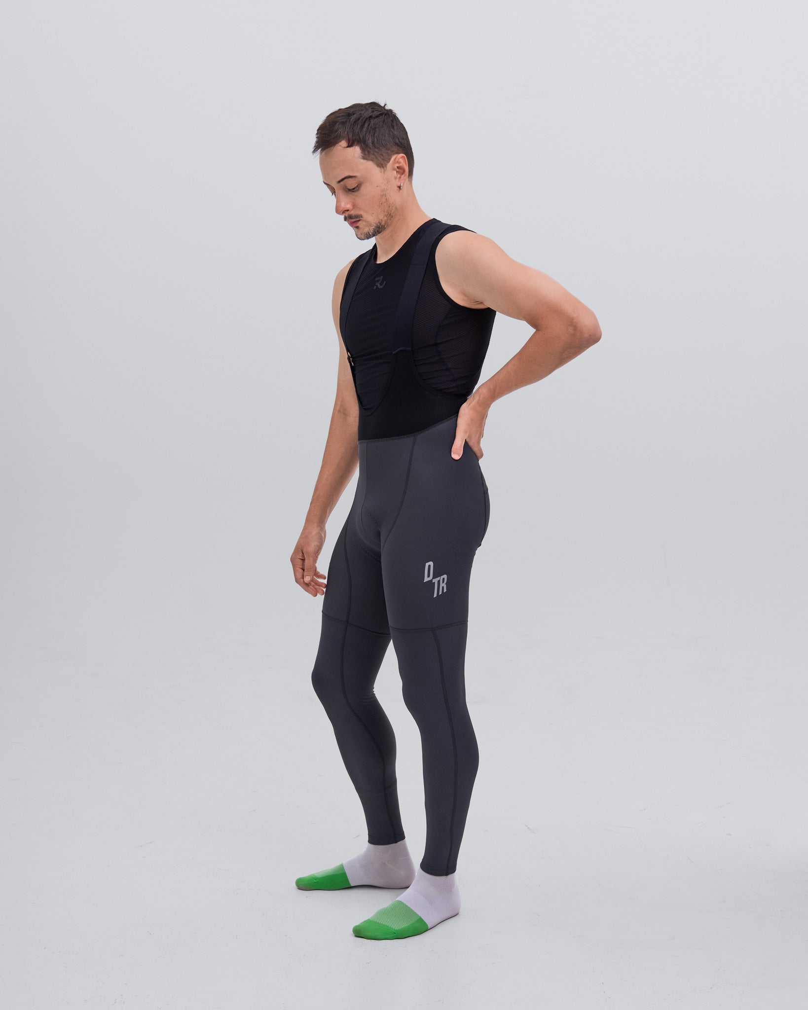 Men's Elite Bib Tights - Stone Grey