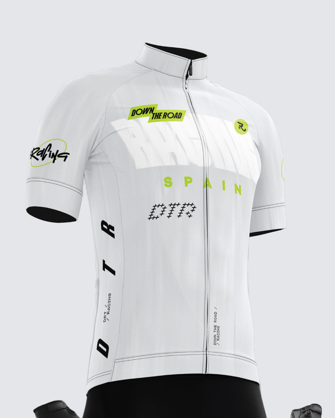 DTR Racing Team Weiß - Radtrikot