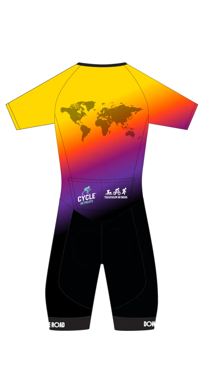 Triathlon Buddies Custom Kurzarm-Trisuit – Damen